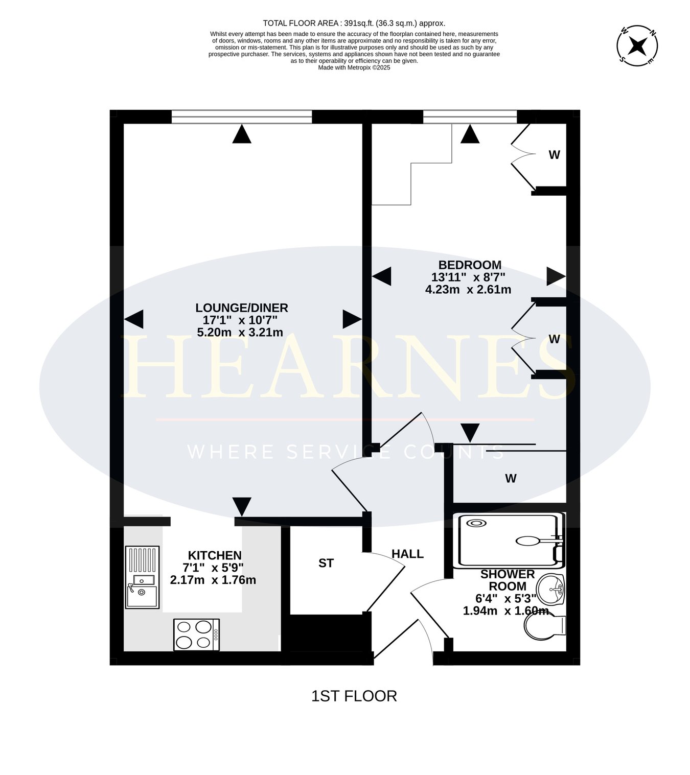 Flat 17, Grace Darling House, 9 Vallis Close, Poole floorplan