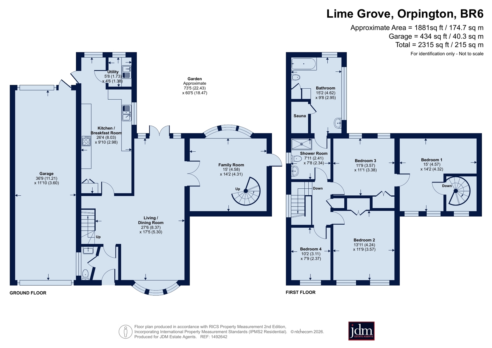 6, Lime Grove, Orpington floorplan