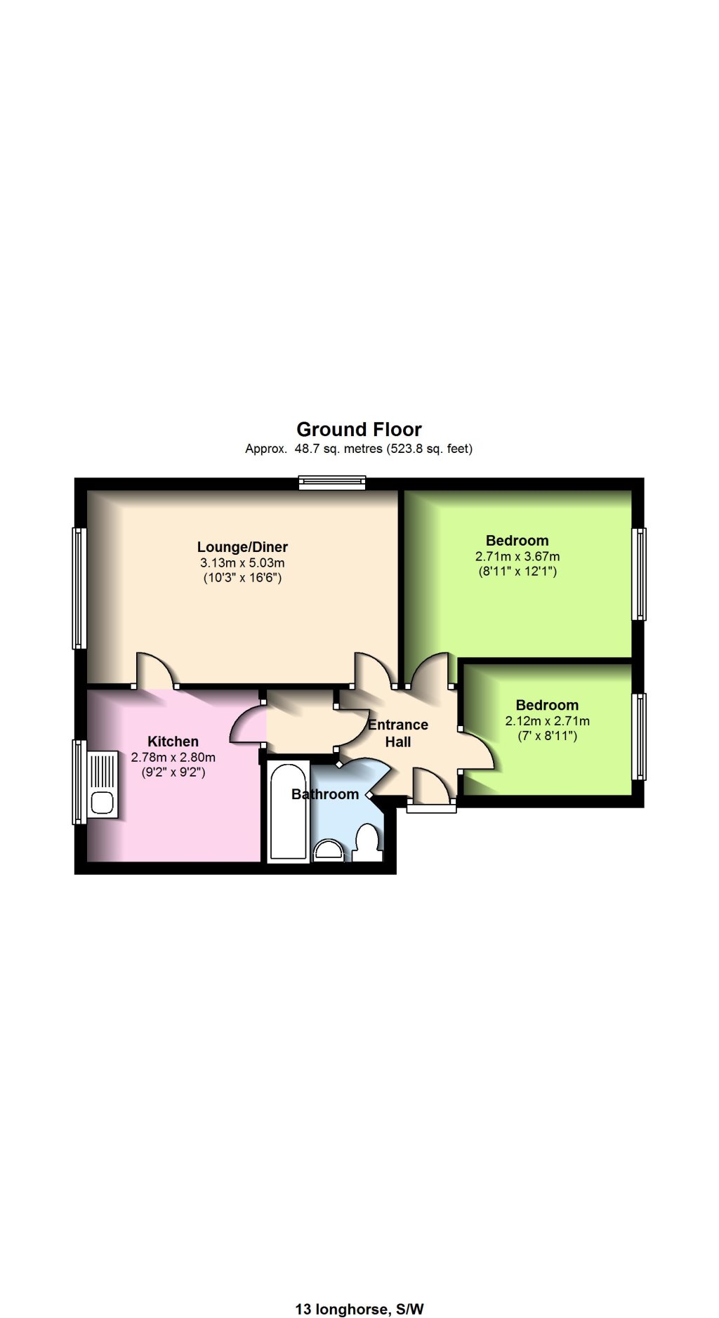 2 Bedrooms Flat to rent in Long Horse Croft, Saffron Walden CB11