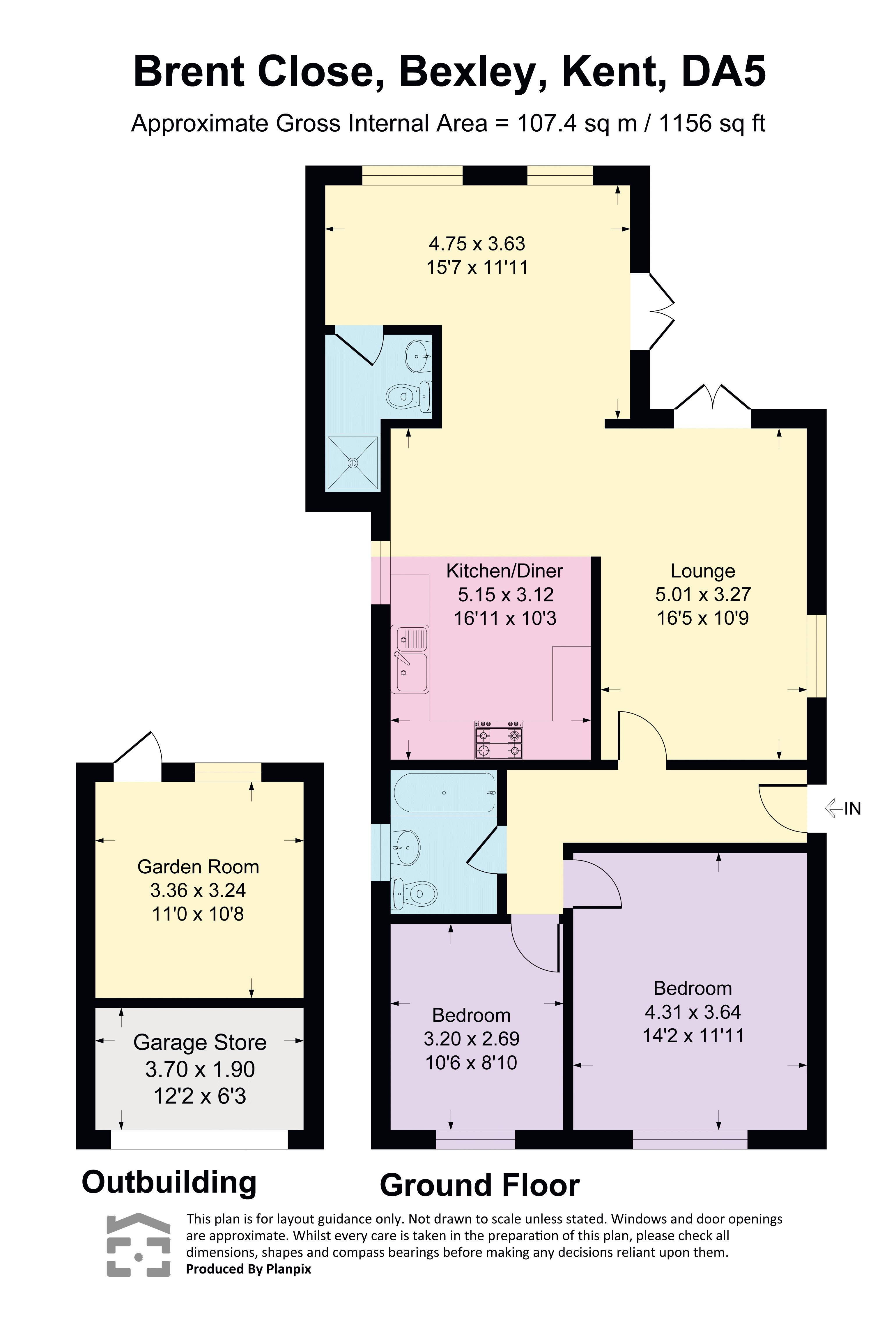 5, Brent Close, Bexley floorplan
