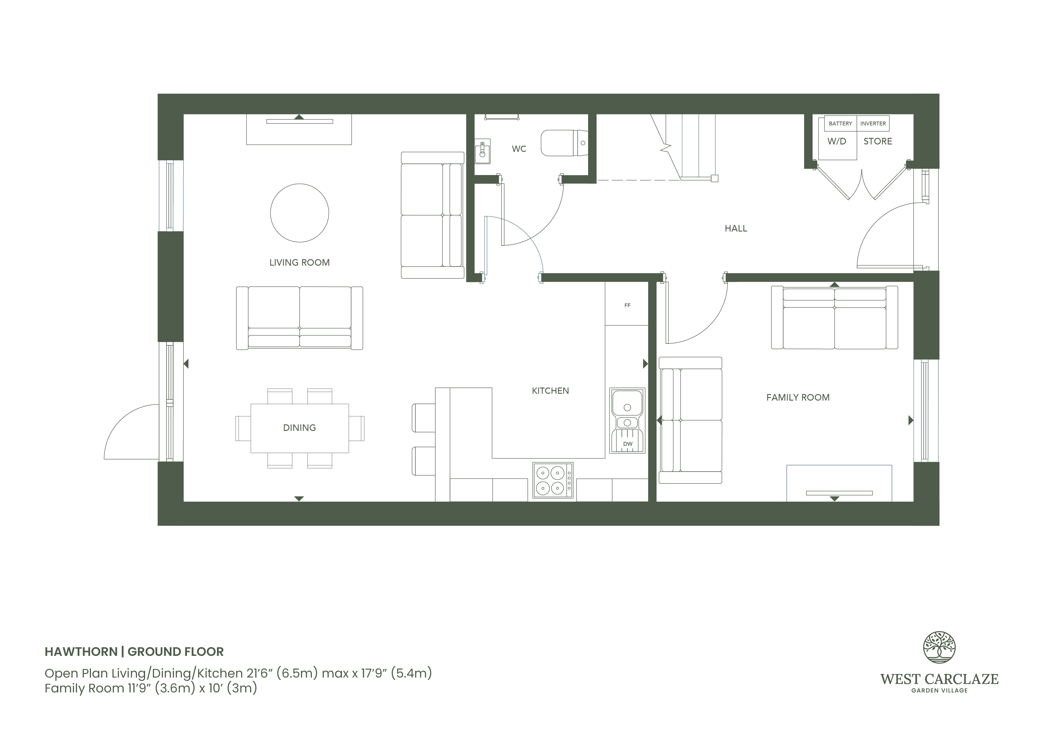 The Hawthorn,, The Hawthorn - West Carclaze Garden Village, Cornwall floorplan