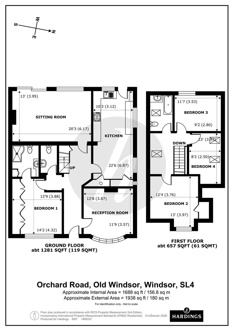 25, Orchard Road, Old Windsor Windsor floorplan