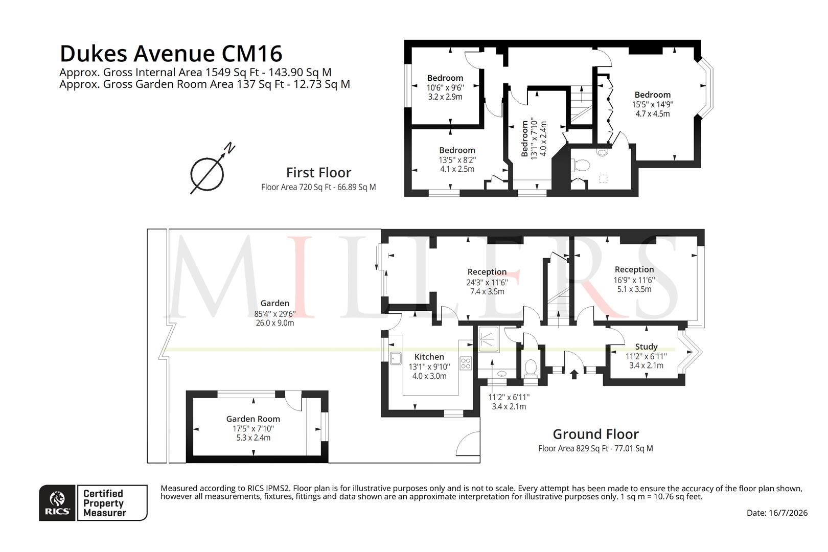 31, Dukes Avenue, Theydon Bois floorplan