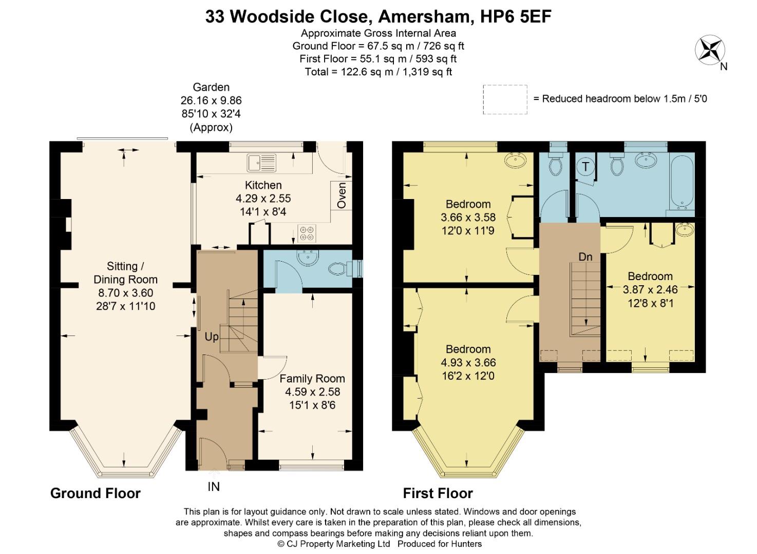 33, Woodside Close, Amersham floorplan