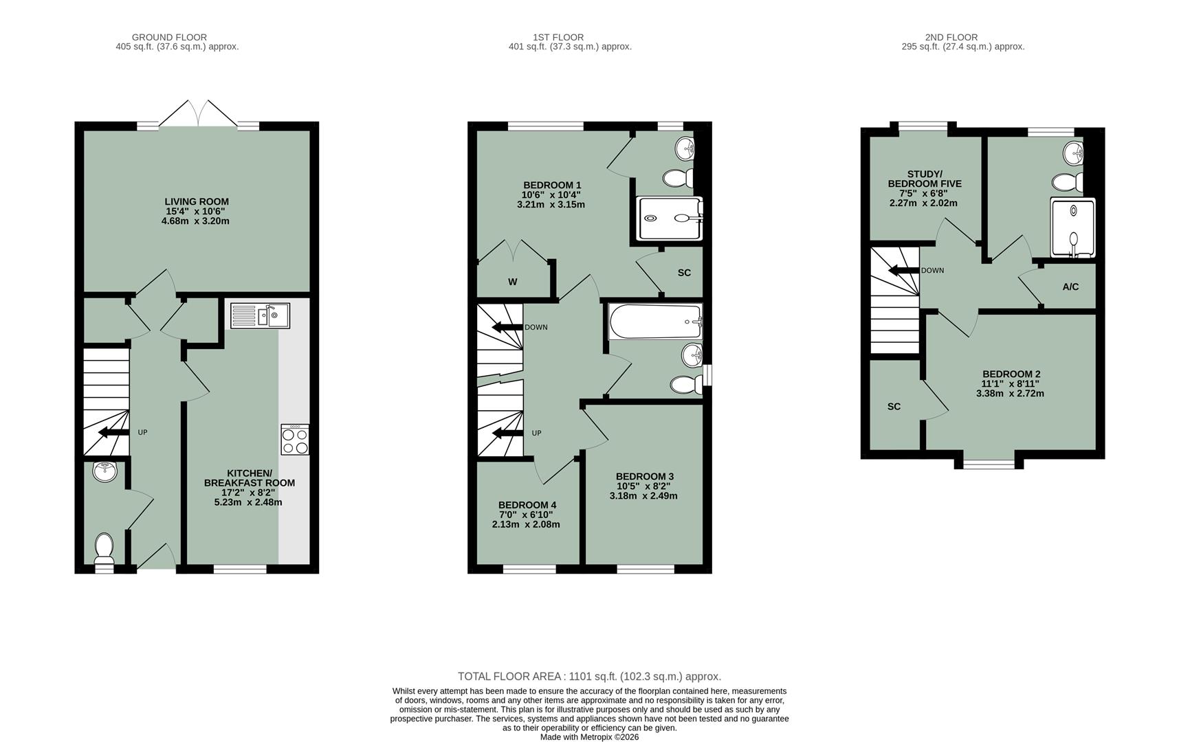 Elizabeth Road, Mongewell floorplan