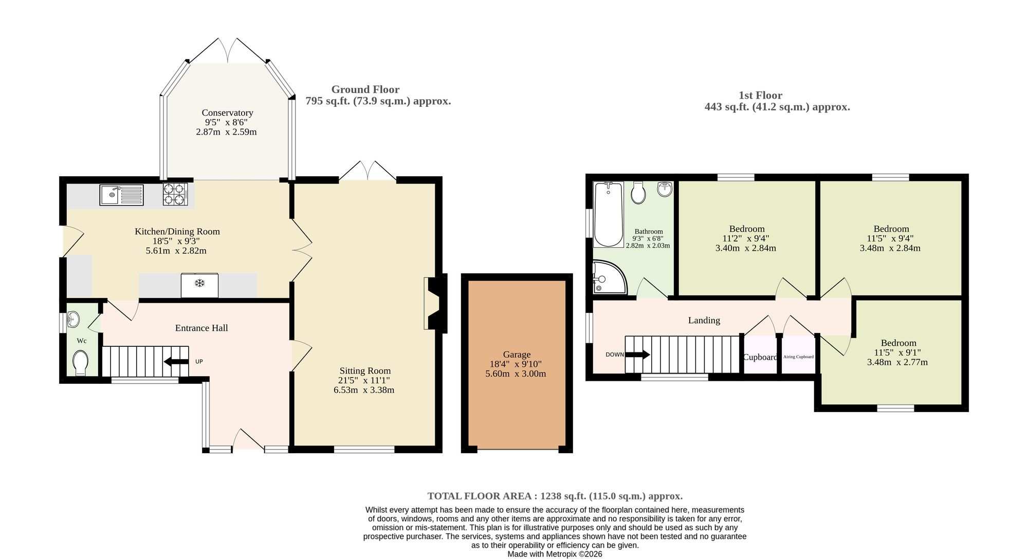 7 Fir Tree Close, Diss floorplan