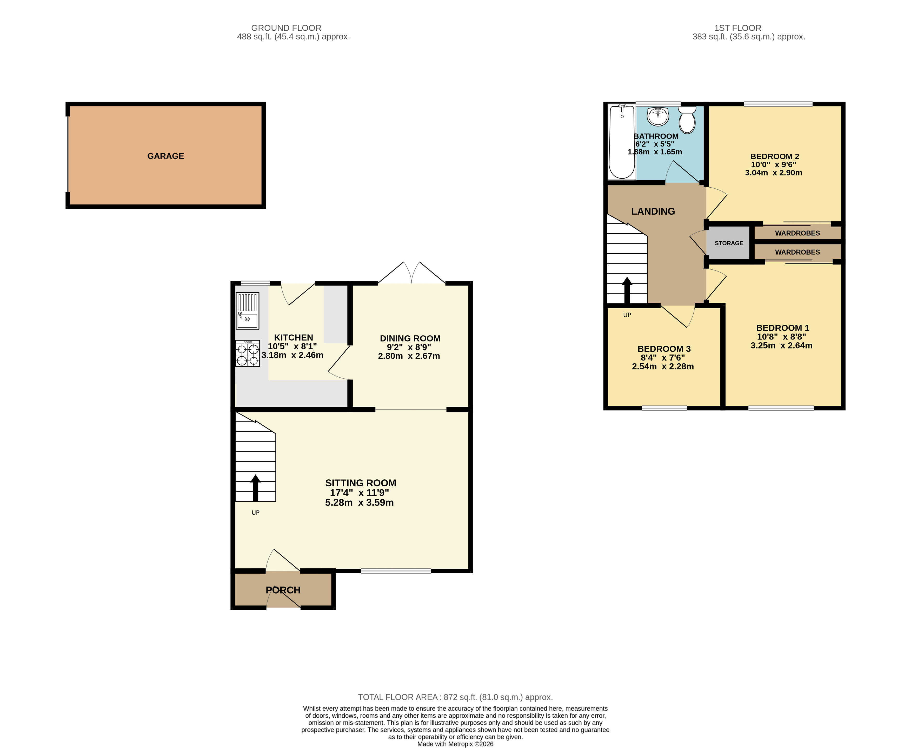 84, Telscombe Way, Bedfordshire floorplan