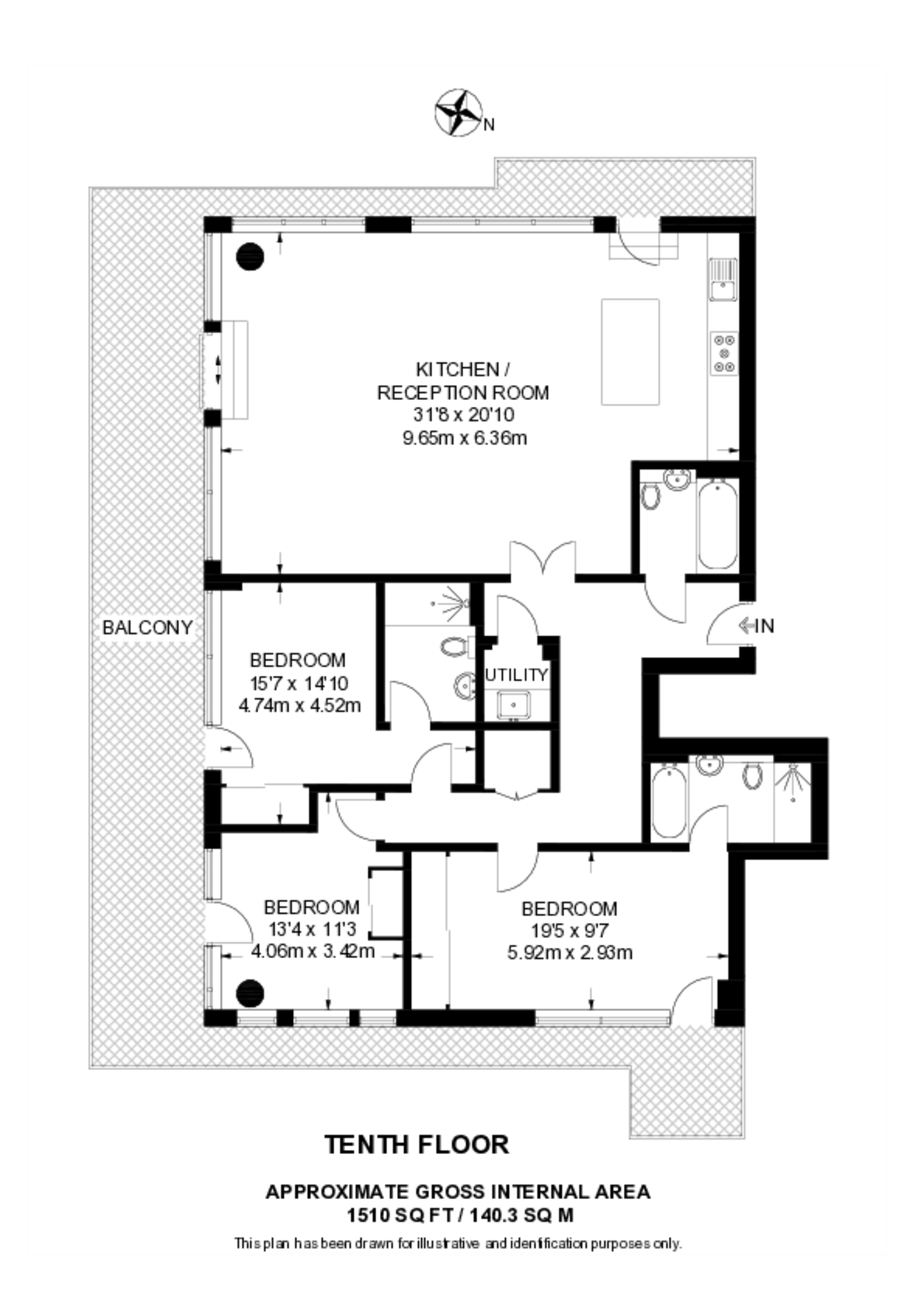 Flotilla House, Battersea floorplan