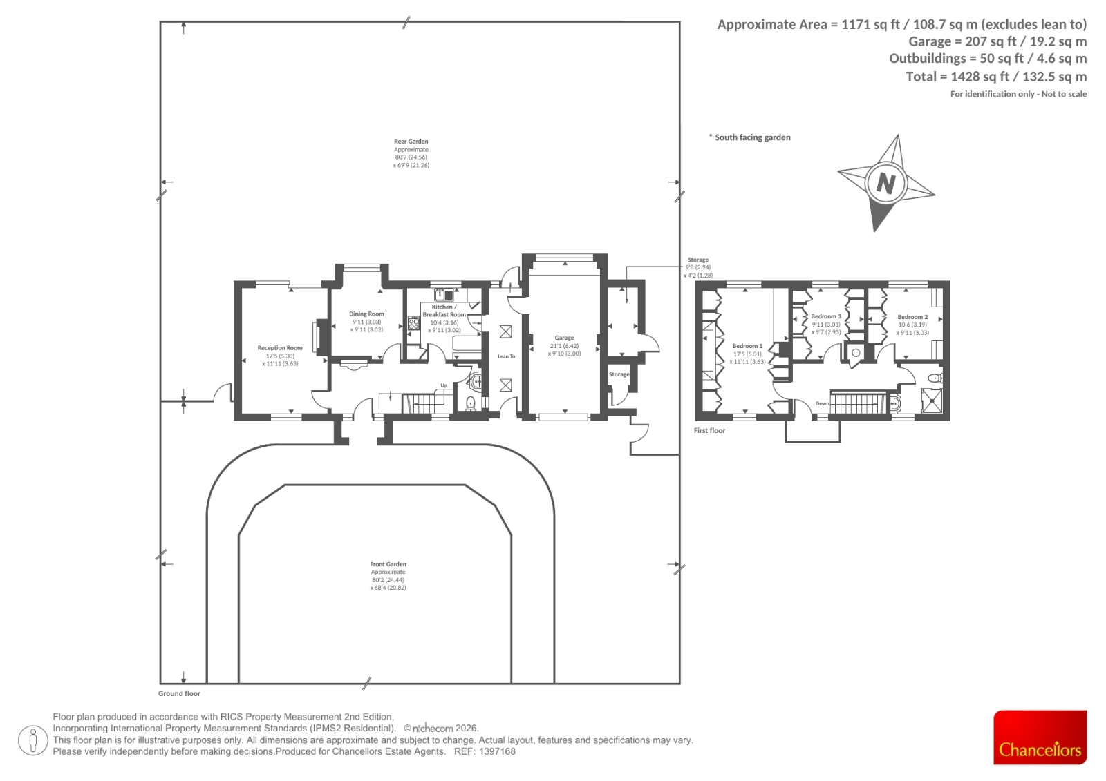 3, West Drive, Reading floorplan