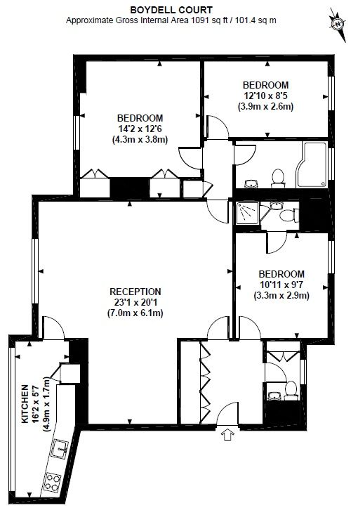 3 Bedrooms Flat to rent in St. Johns Wood Park, London NW8