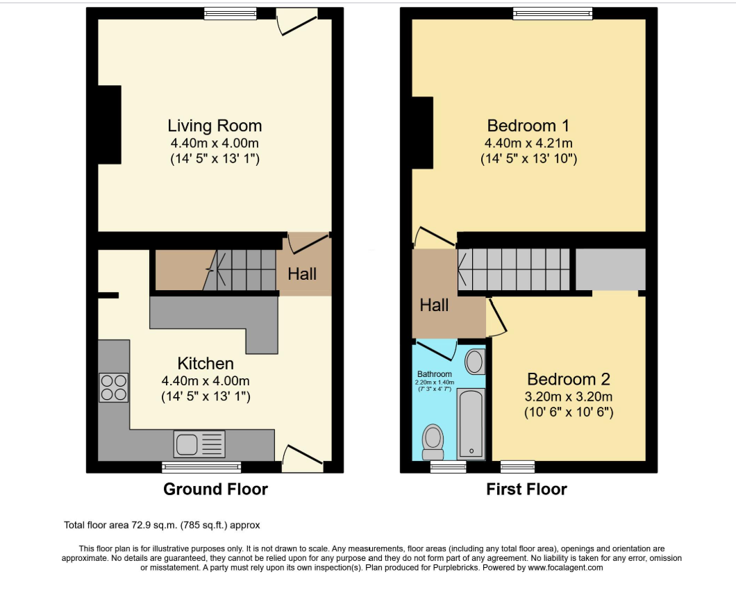 1, Mill Street, Glossop floorplan