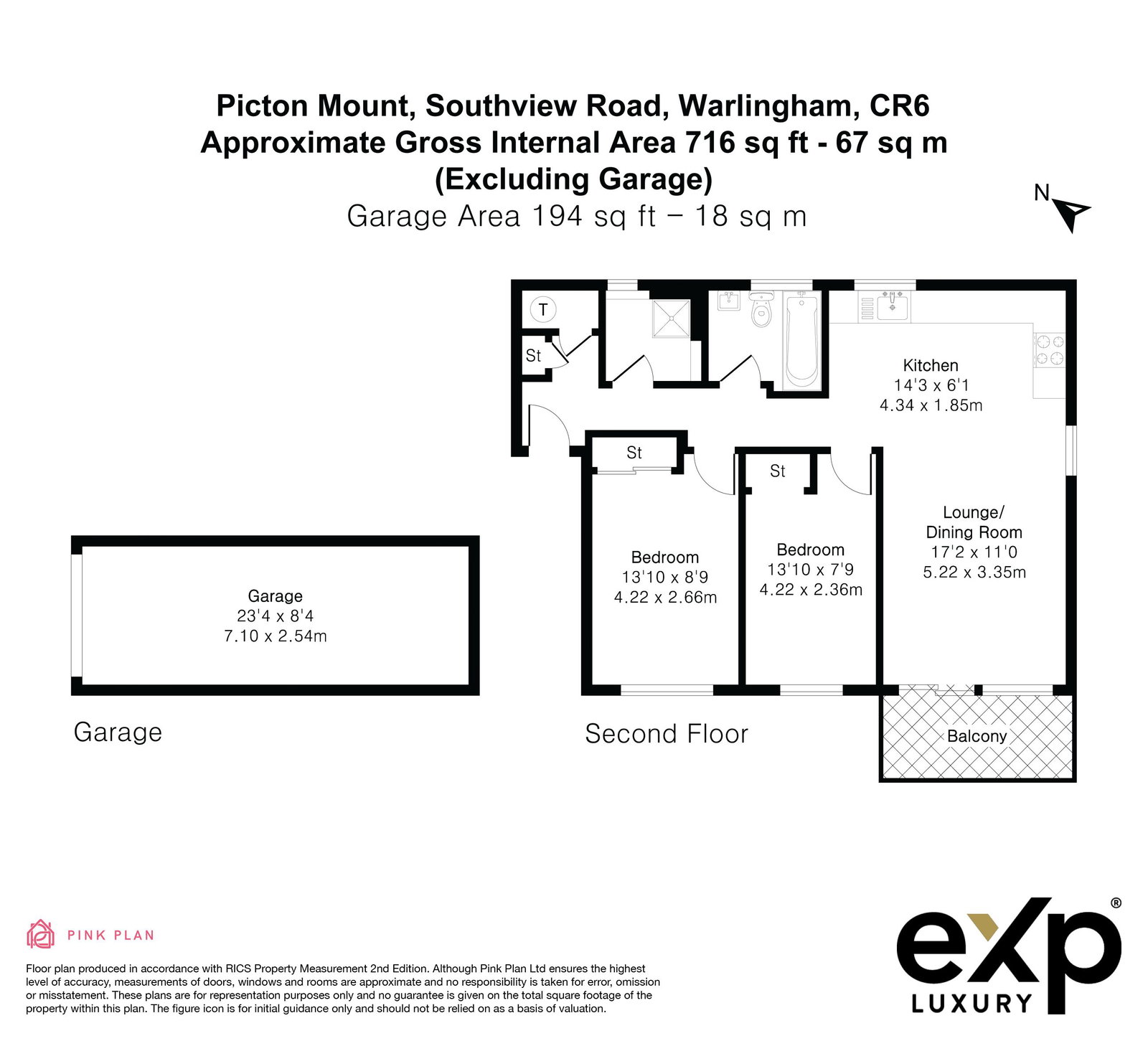 Picton Mount,Flat 11, Southview Road, Warlingham floorplan