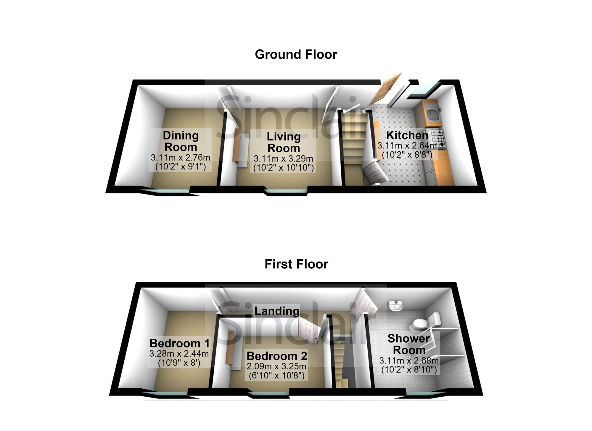 1 Challotte, Loughborough floorplan