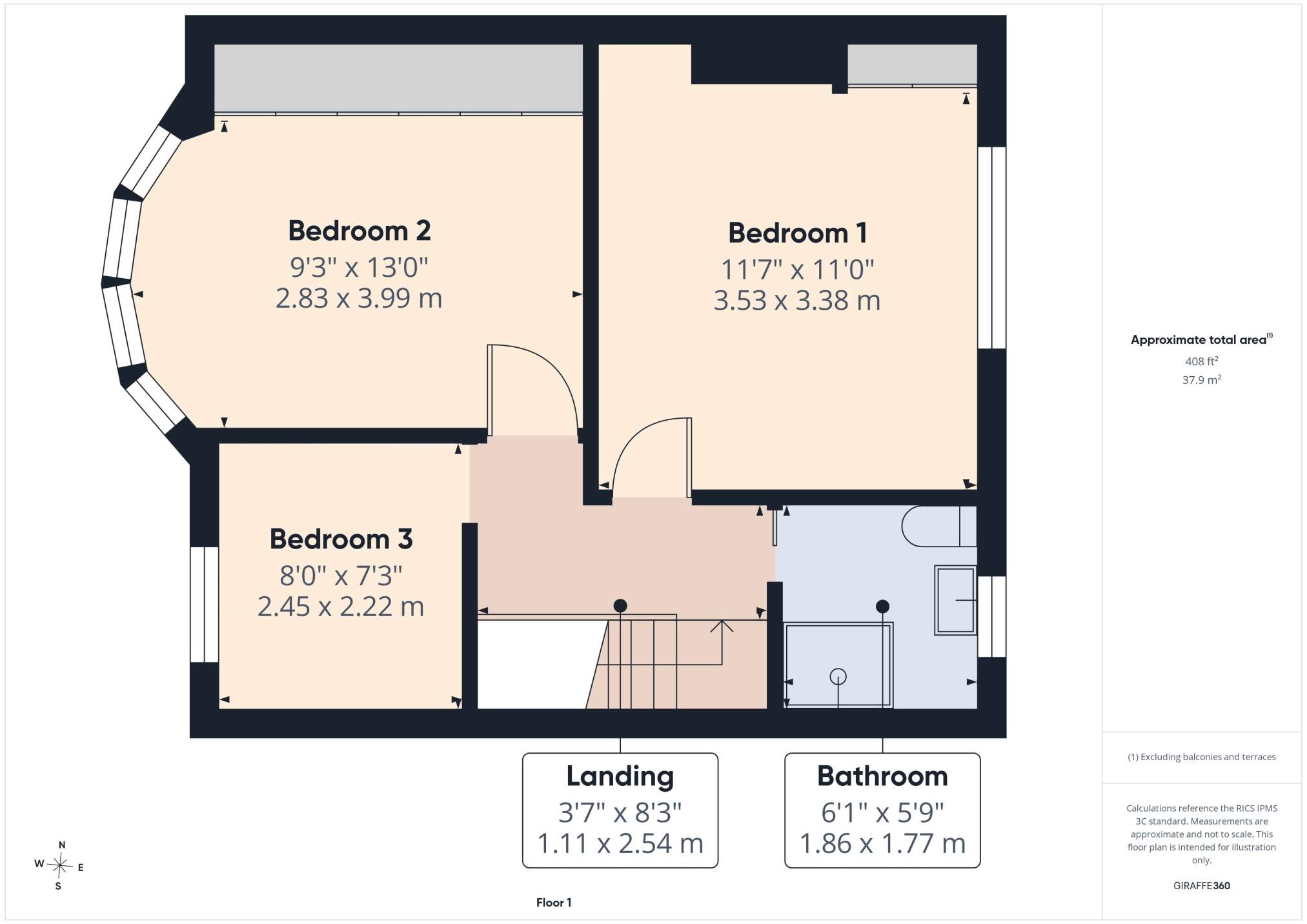 5, Fairfax Road, Heath floorplan