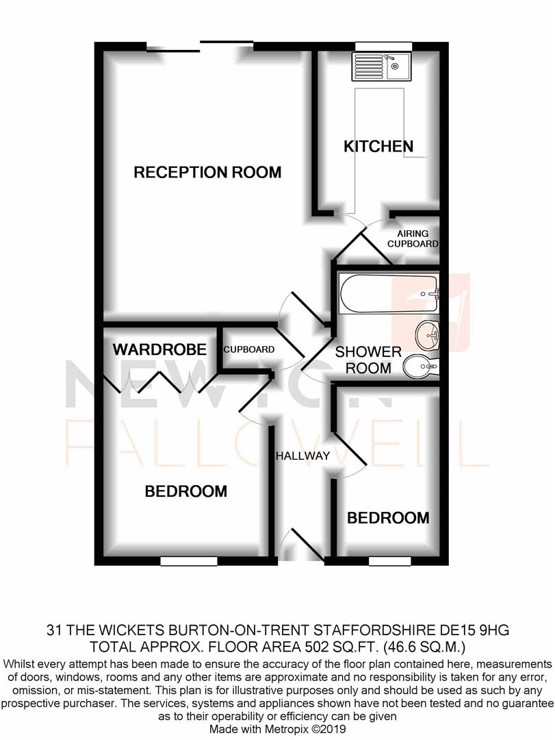 2 Bedrooms Bungalow for sale in The Wickets, Stapenhill, Burton-On-Trent DE15