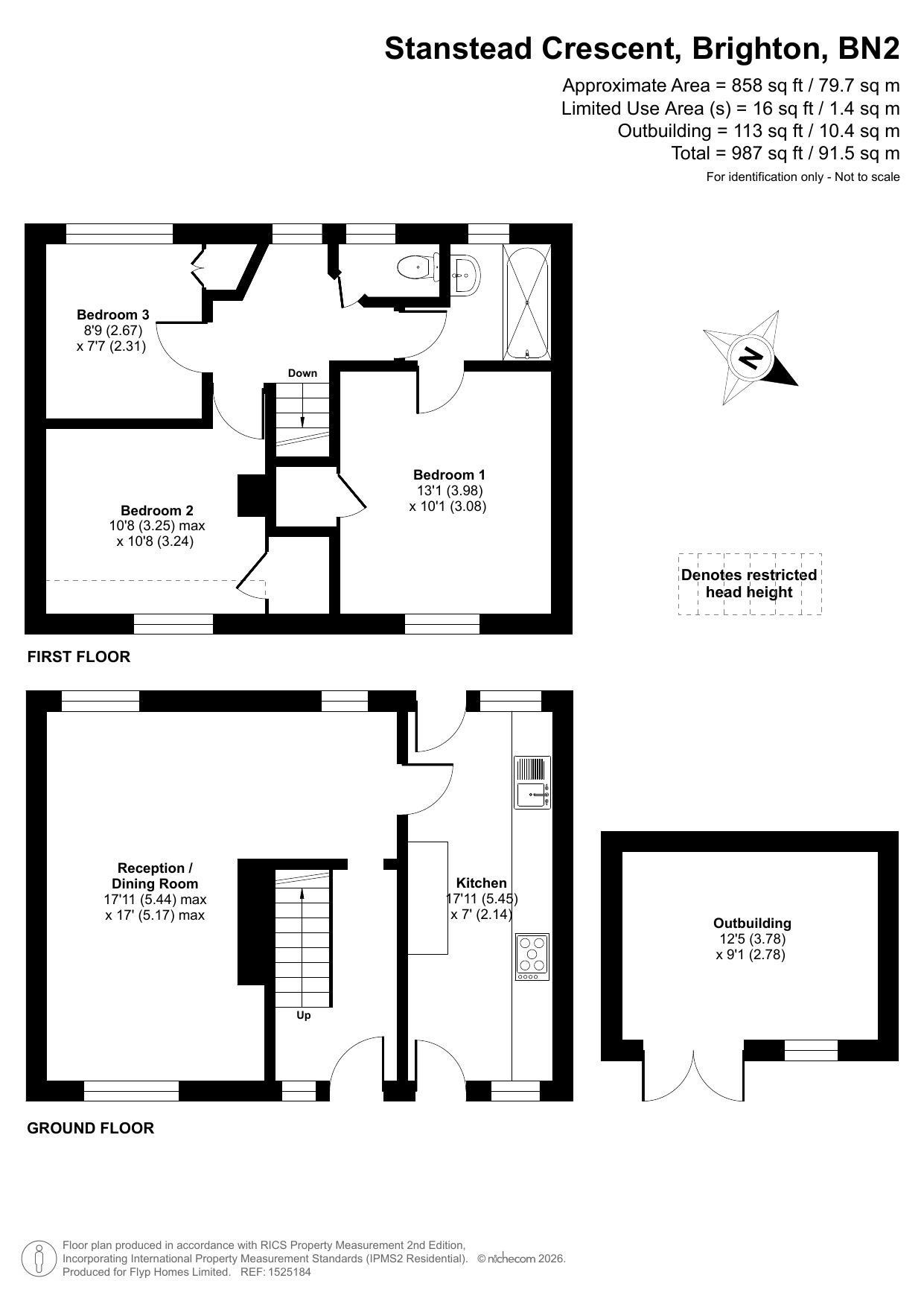 Brighton, East Sussex floorplan