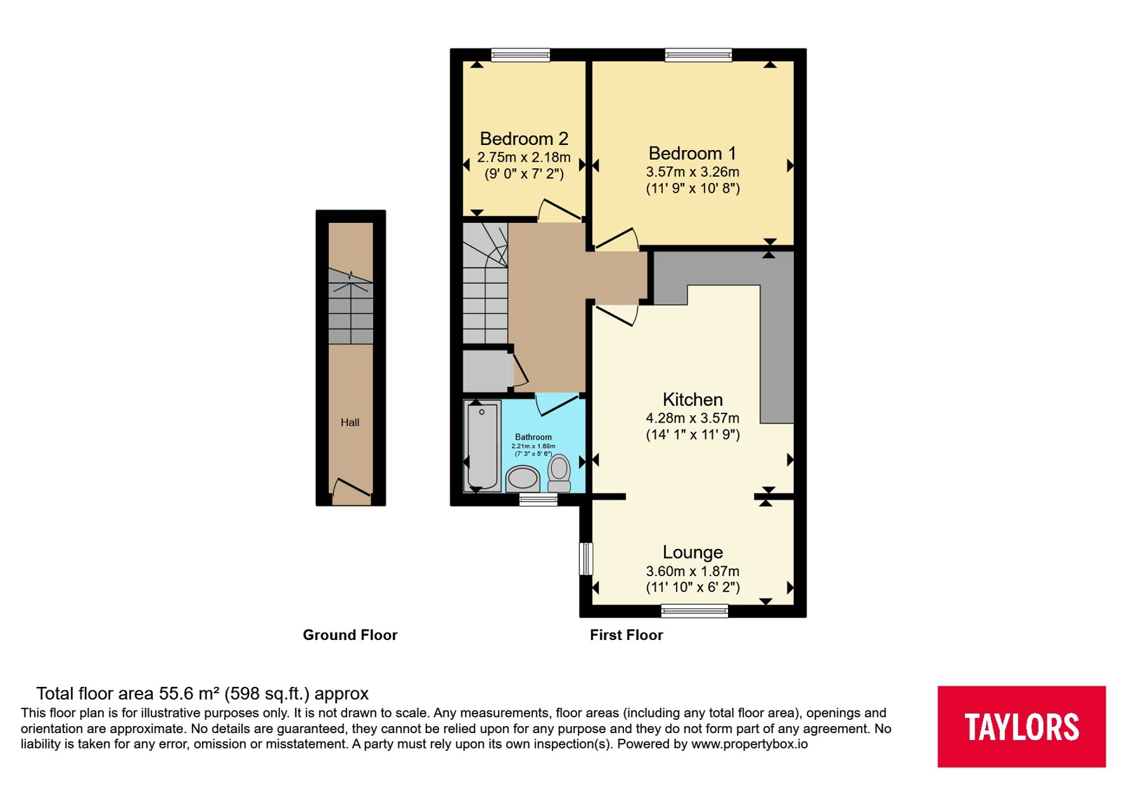 First Floor Flat, 421, Whitehall Road, Bristol floorplan
