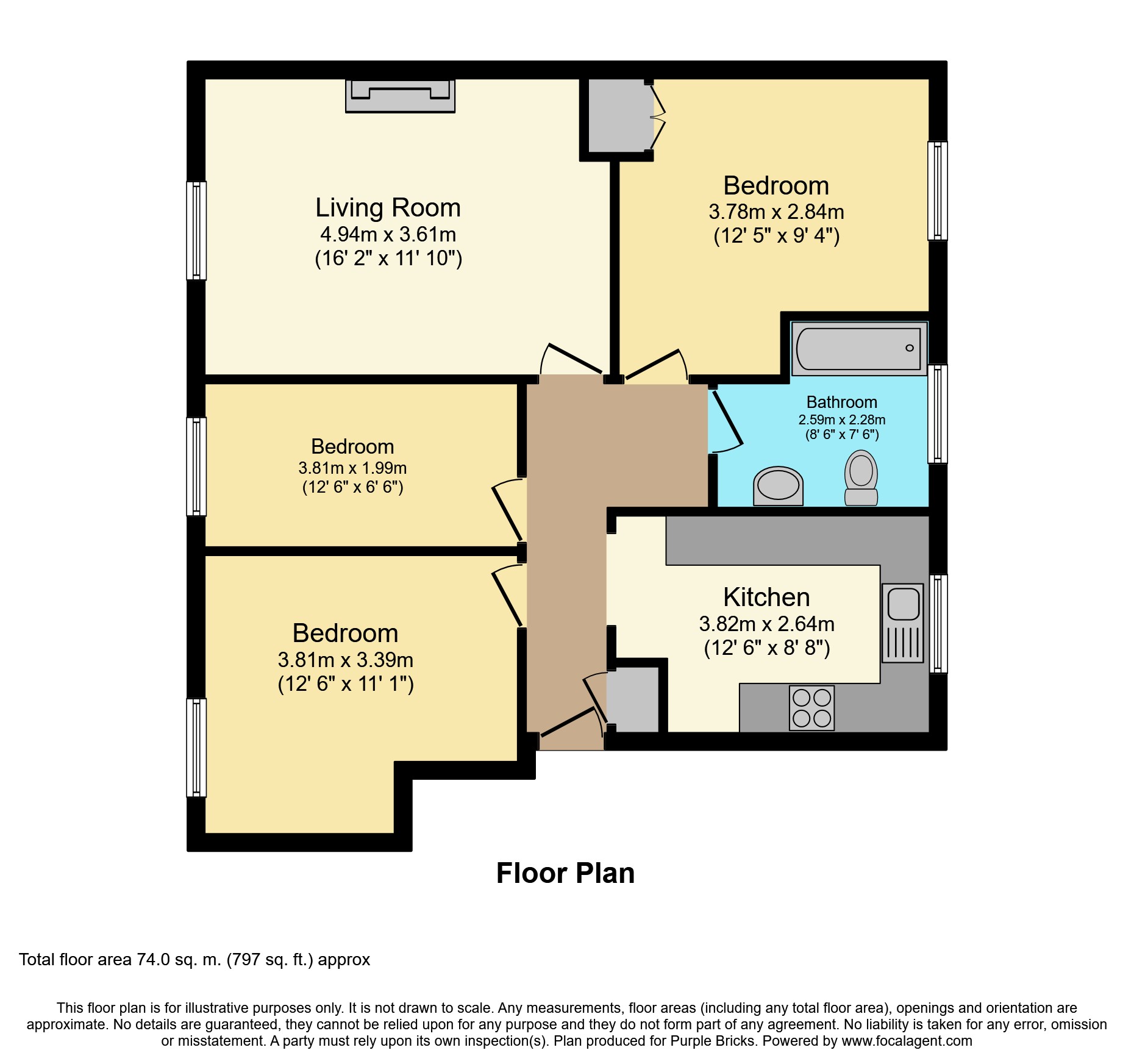 3 Bedrooms Flat for sale in Mayo Close, Cheshunt EN8