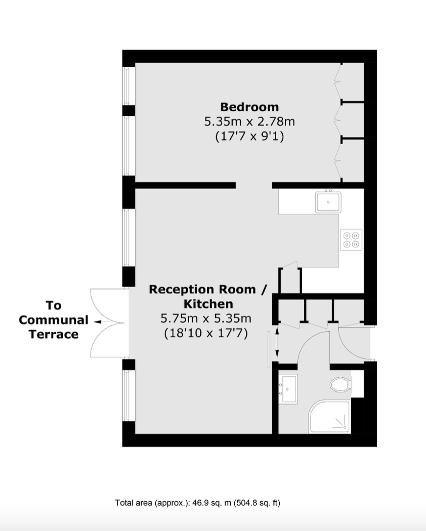 Flat 81, Holcrfot Court, London floorplan