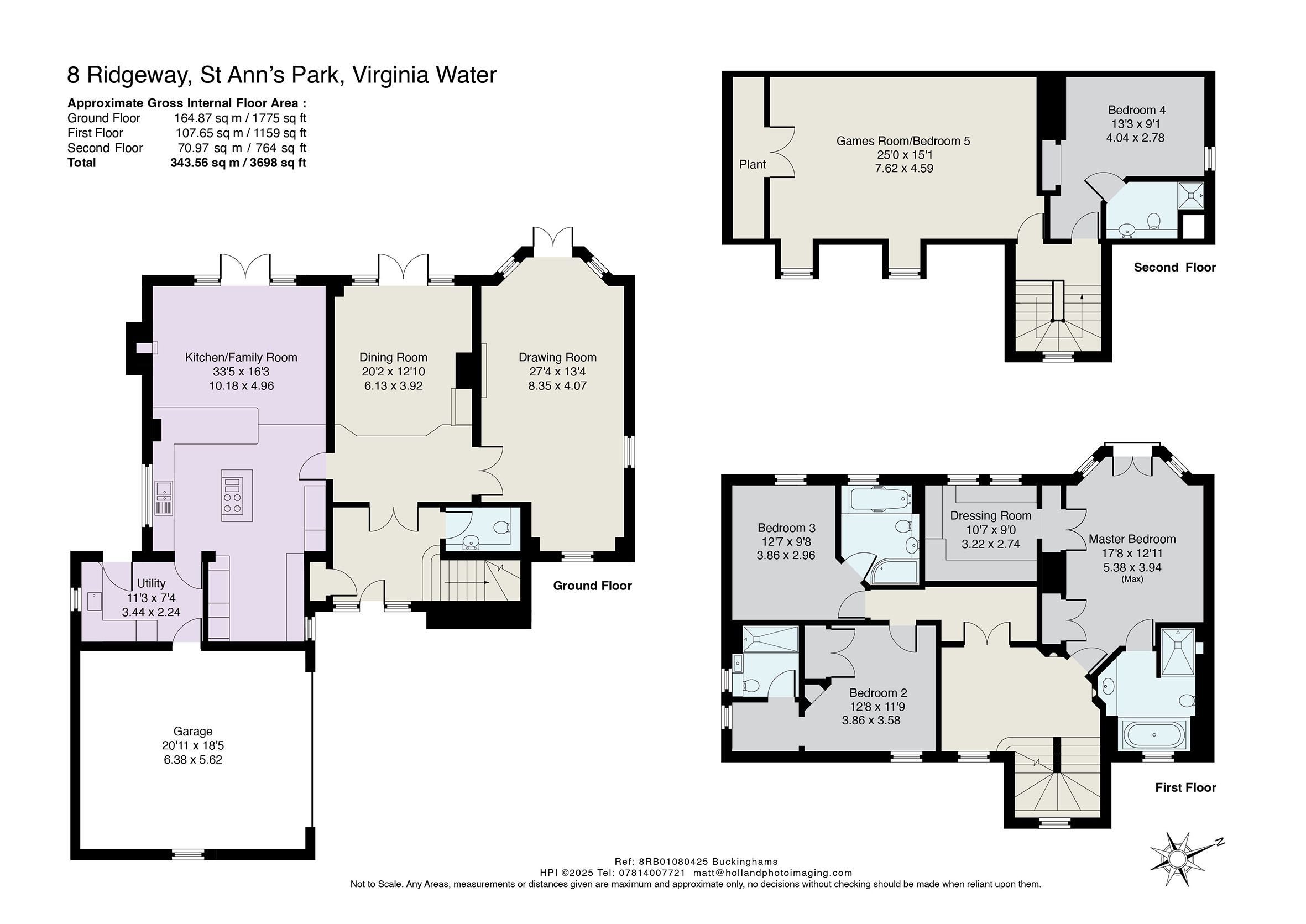 8, Ridgeway, Virginia Water floorplan