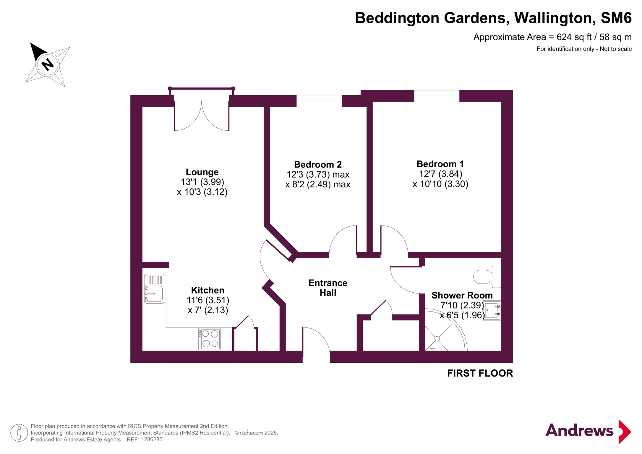 Flat 10, Moorlands, 17, Beddington Gardens, Wallington floorplan
