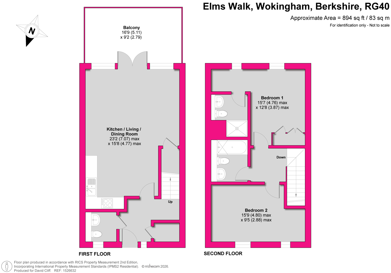 11, Elms Walk, Berkshire floorplan