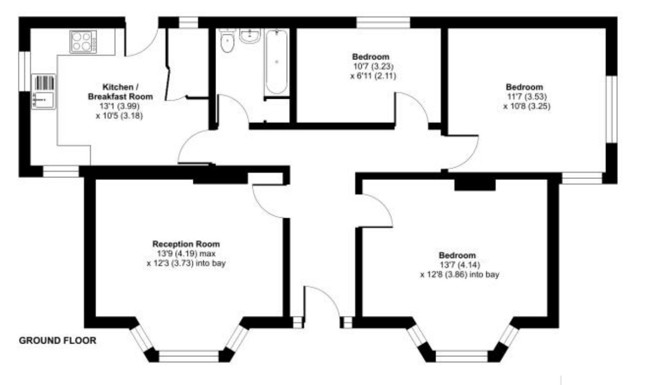 Rosebanks 2, Priory Park Road, Dawlish floorplan