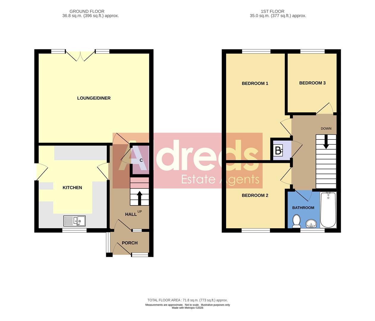 7, Rogers Close, Great Yarmouth floorplan