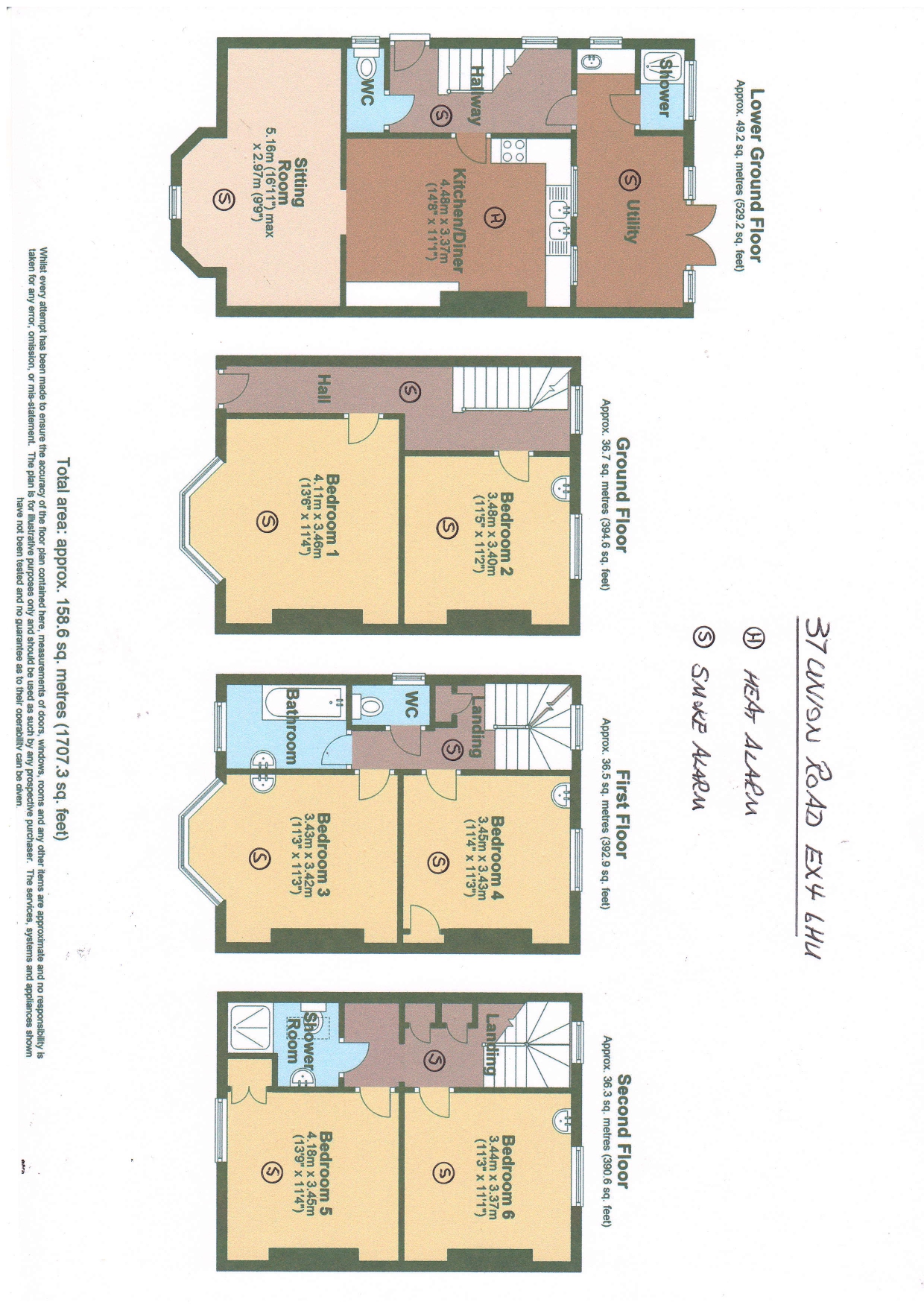 37, Union Road, Exeter floorplan