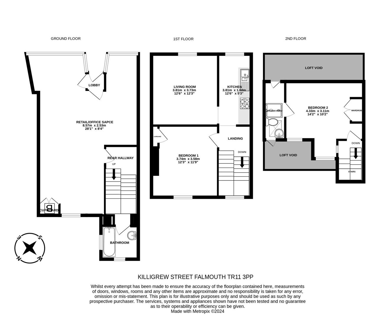 54, Killigrew Street, Falmouth floorplan