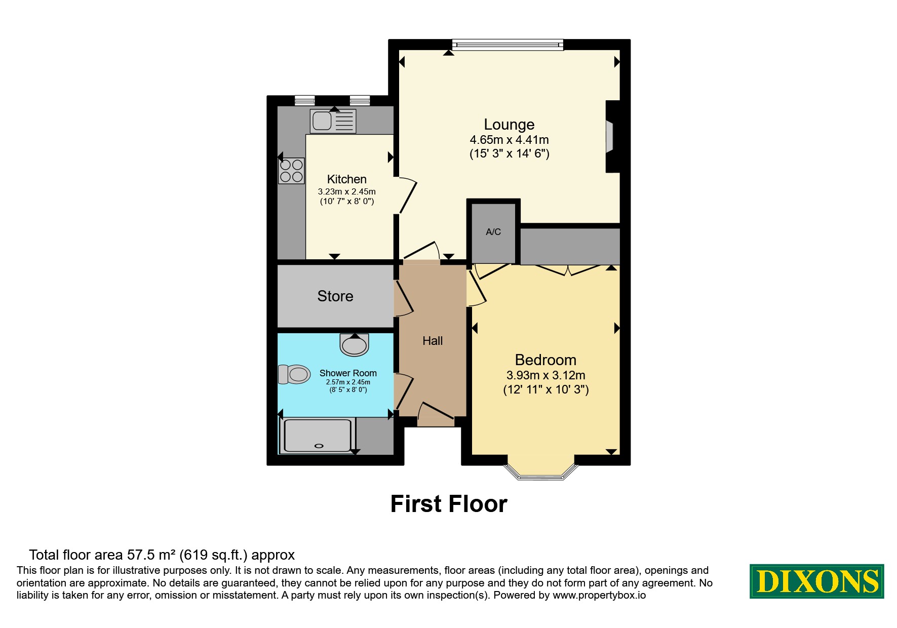 Flat 47, Waterford Court, 341, Brookvale Road, Birmingham floorplan