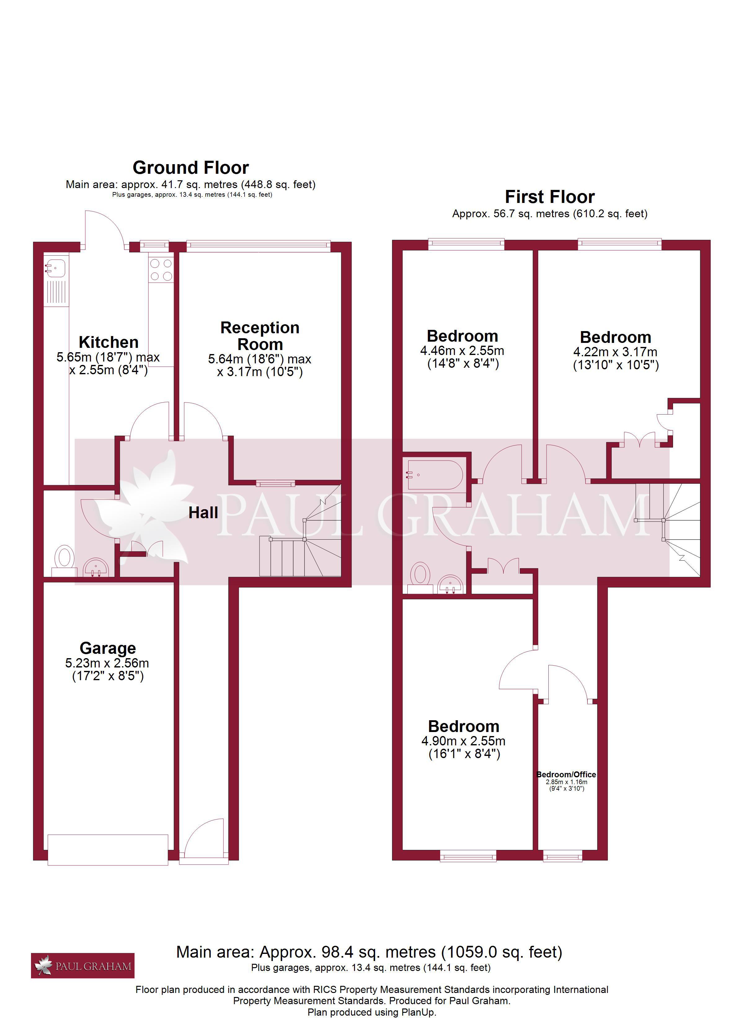 32, Barnard Close, Wallington floorplan