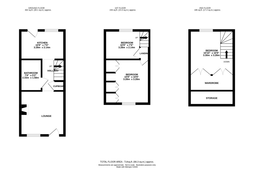 6 Half Moon Cottages, High Wych, Sawbridgeworth floorplan