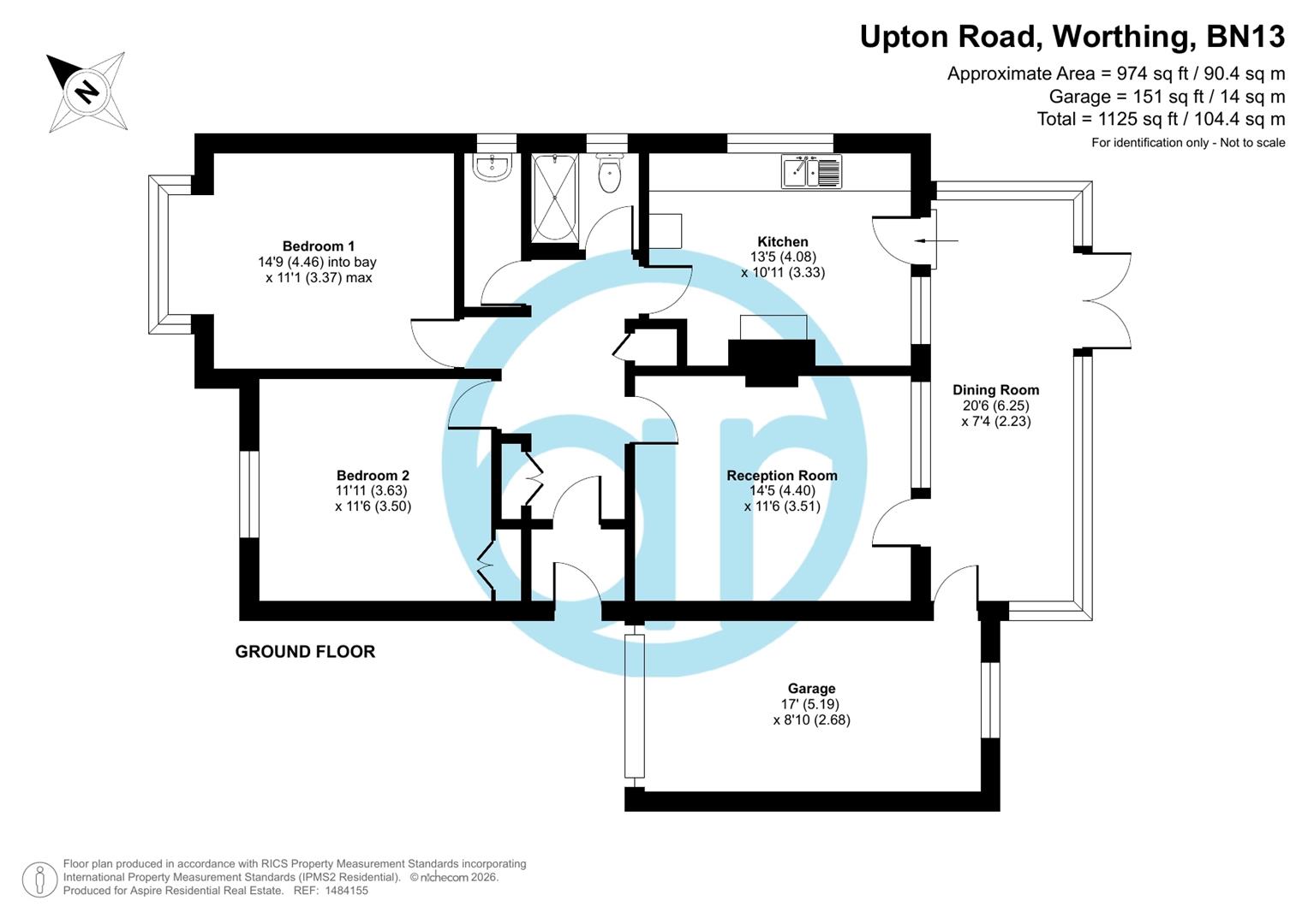 17, Upton Road, Worthing floorplan