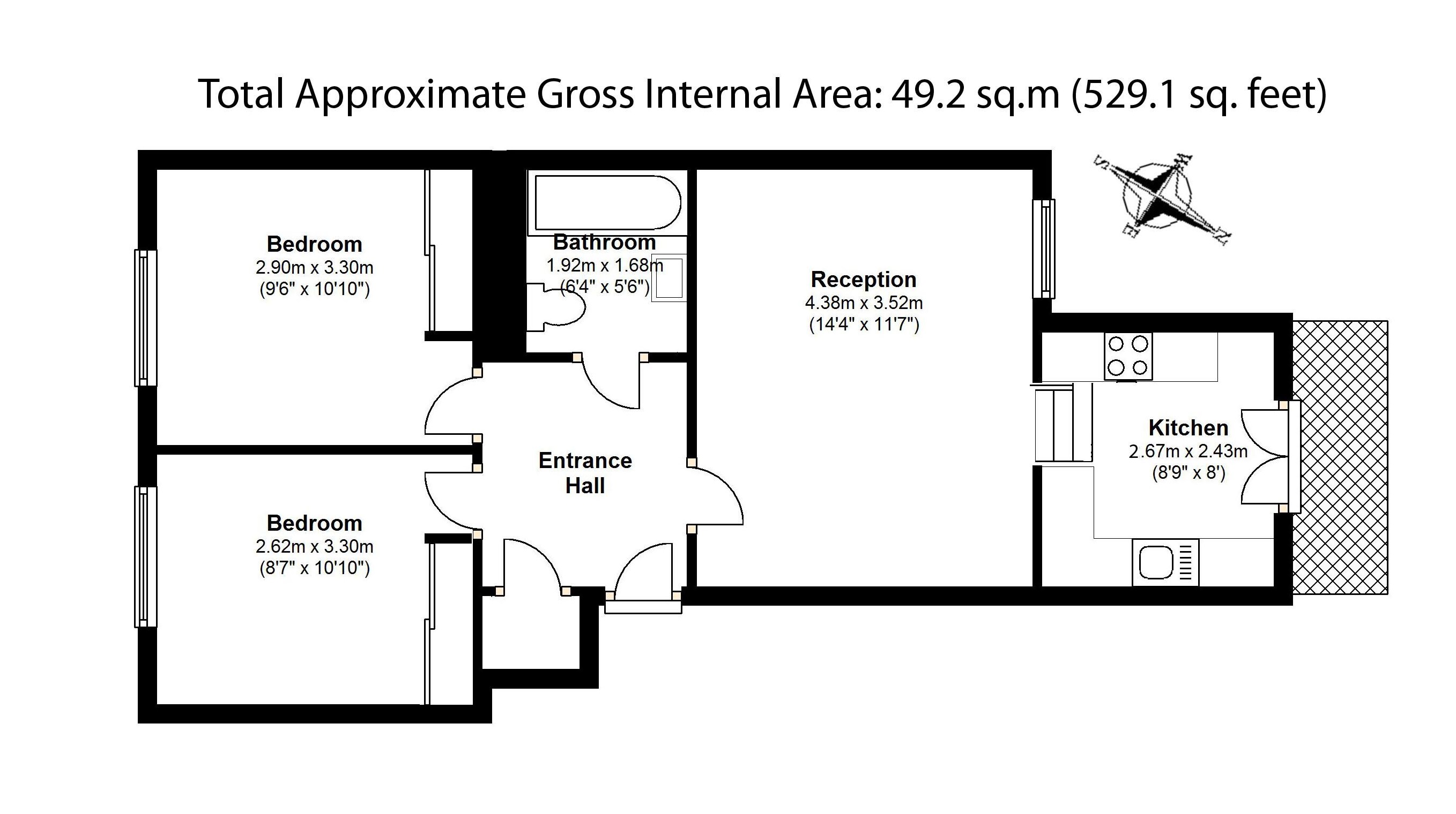 2 Bedrooms Flat to rent in Chelsea Walk, Fulham Road, Chelsea SW10
