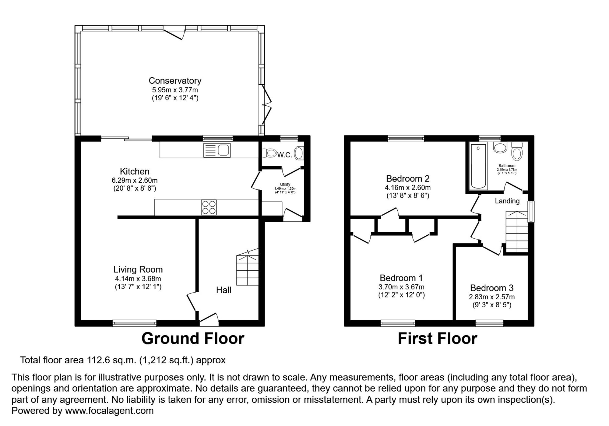 7 Elliot Close, Grantham floorplan
