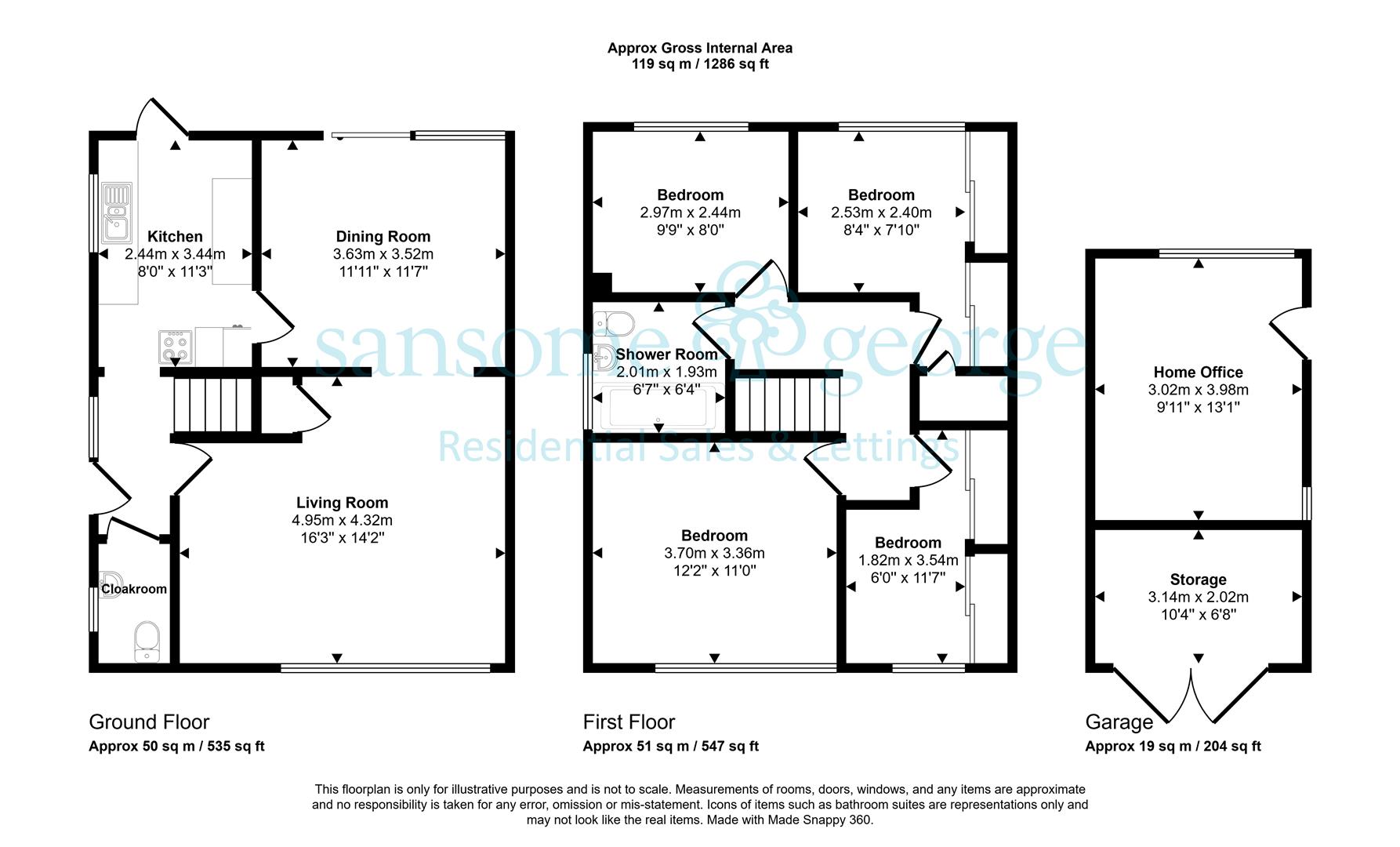 24, Lea Close, Reading floorplan