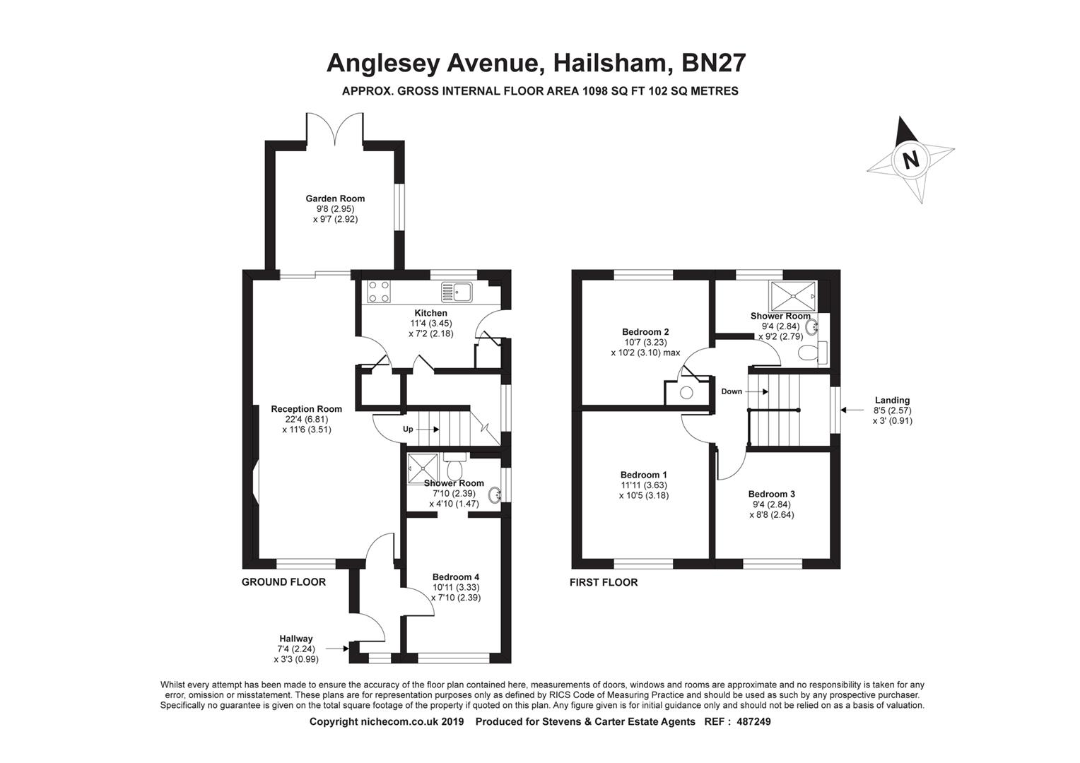 4 Bedrooms Semi-detached house for sale in Anglesey Avenue, Hailsham BN27