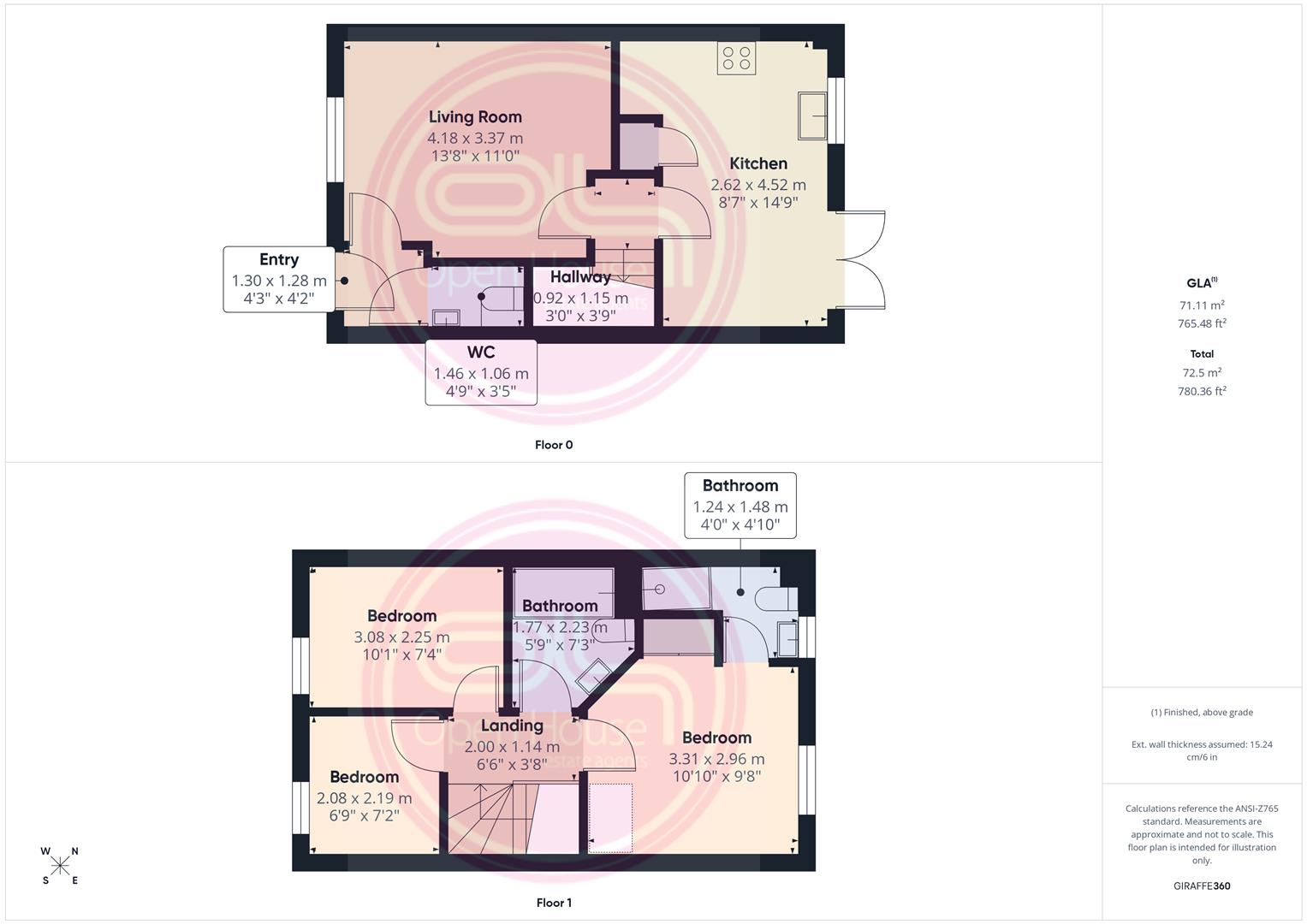 21, Fowler Close, Swadlincote floorplan