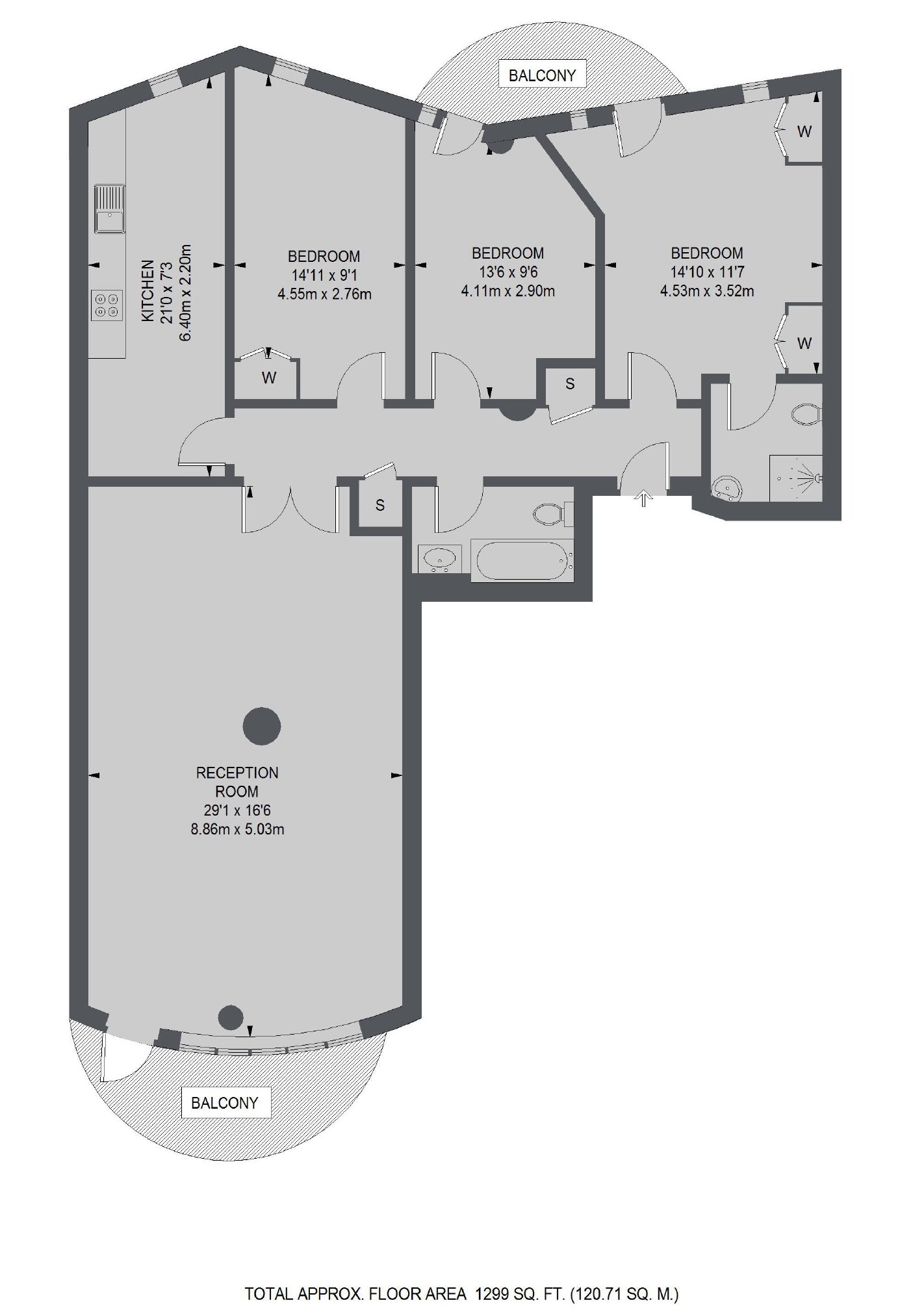 3 Bedrooms Flat to rent in Arnhem Place, London E14