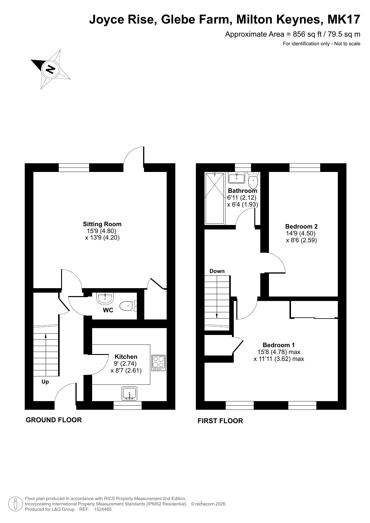 Joyce Rise, Glebe Farm floorplan