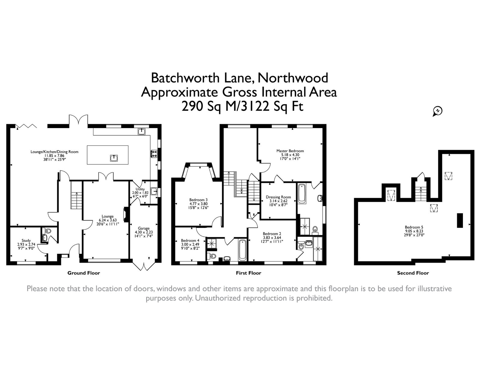 30, Batchworth Lane, Northwood floorplan