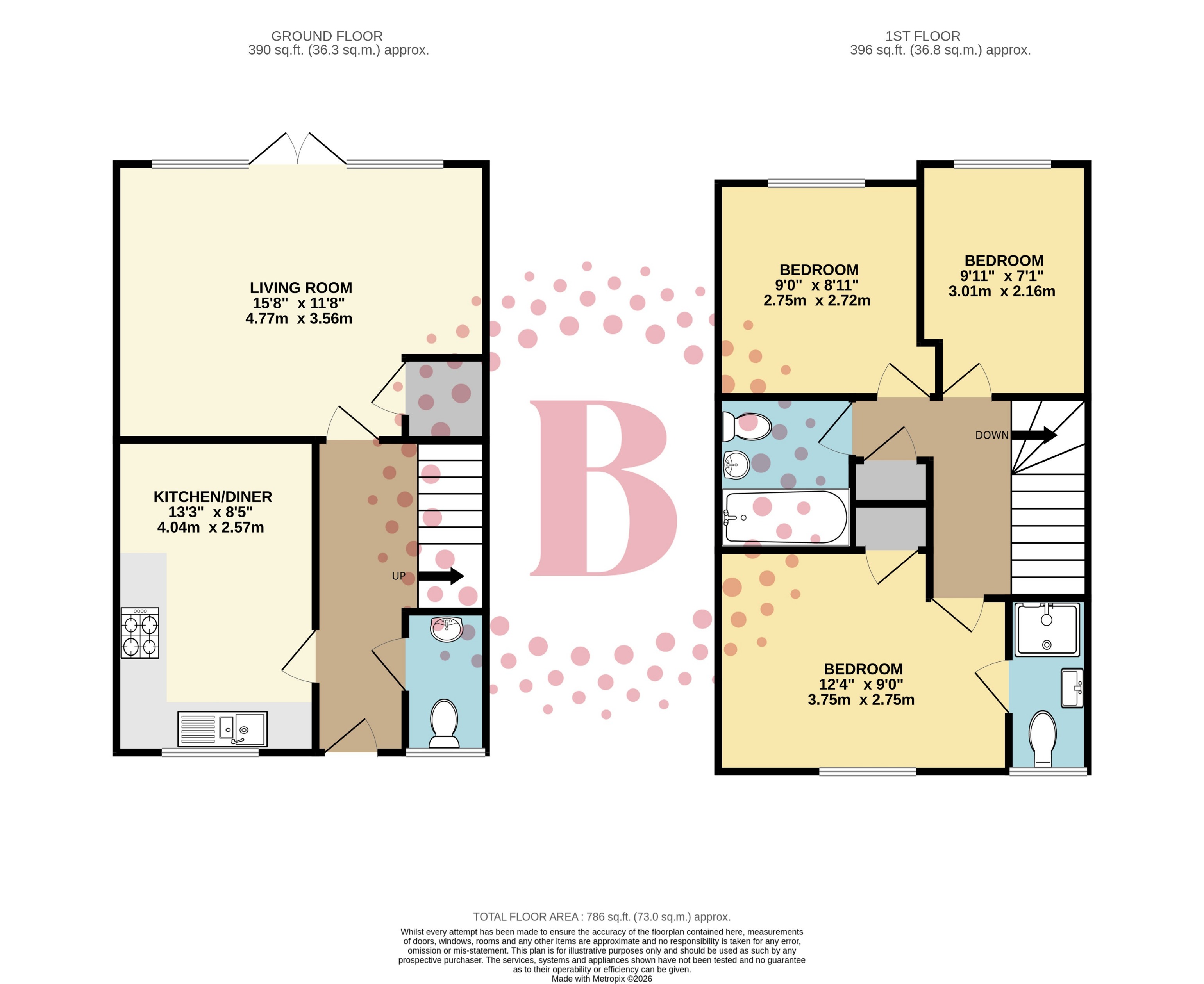 2, Old Chapel Mews, Codicote floorplan