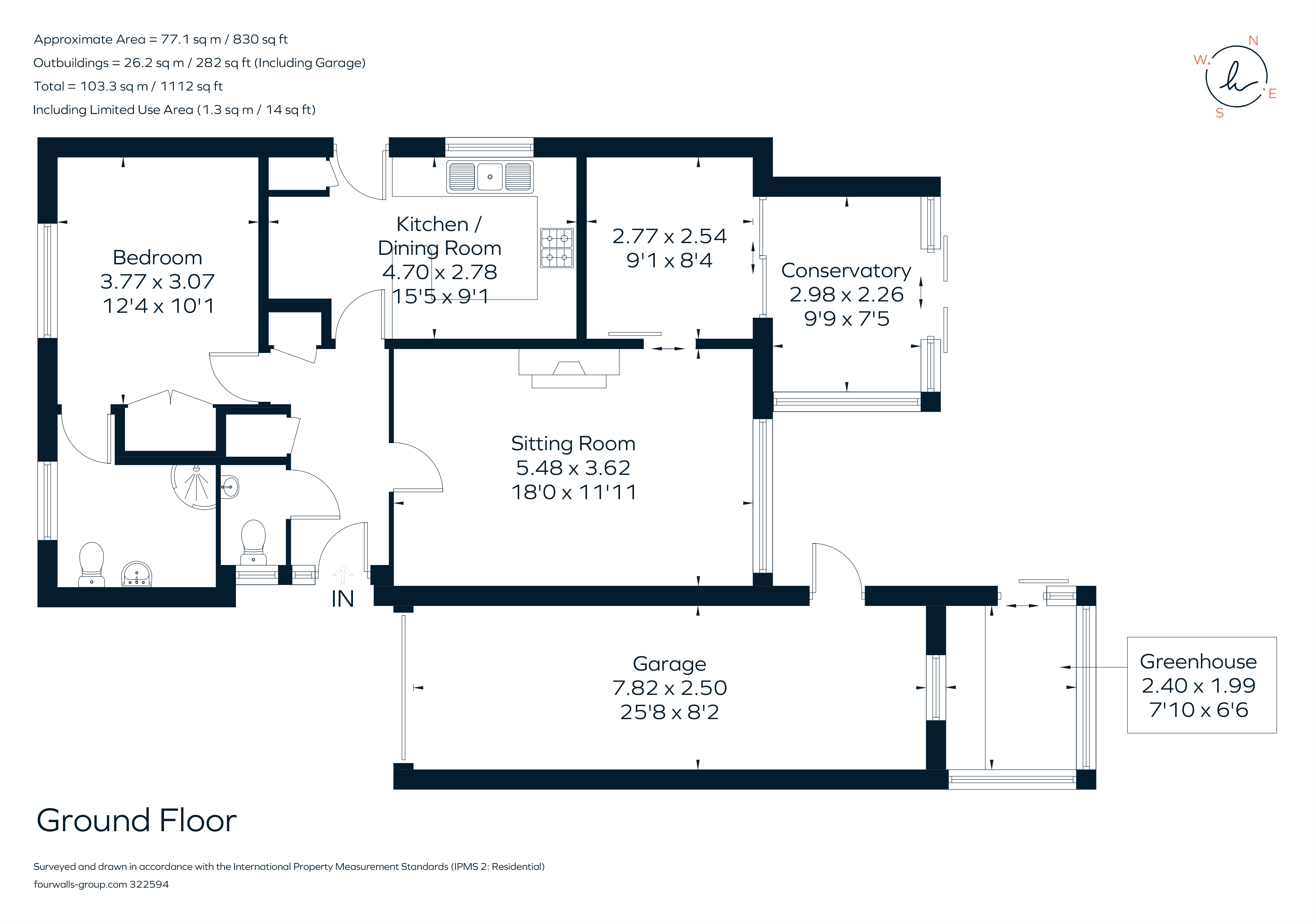 Hawkshaw Close, Liphook GU30, 1 bedroom detached bungalow for sale
