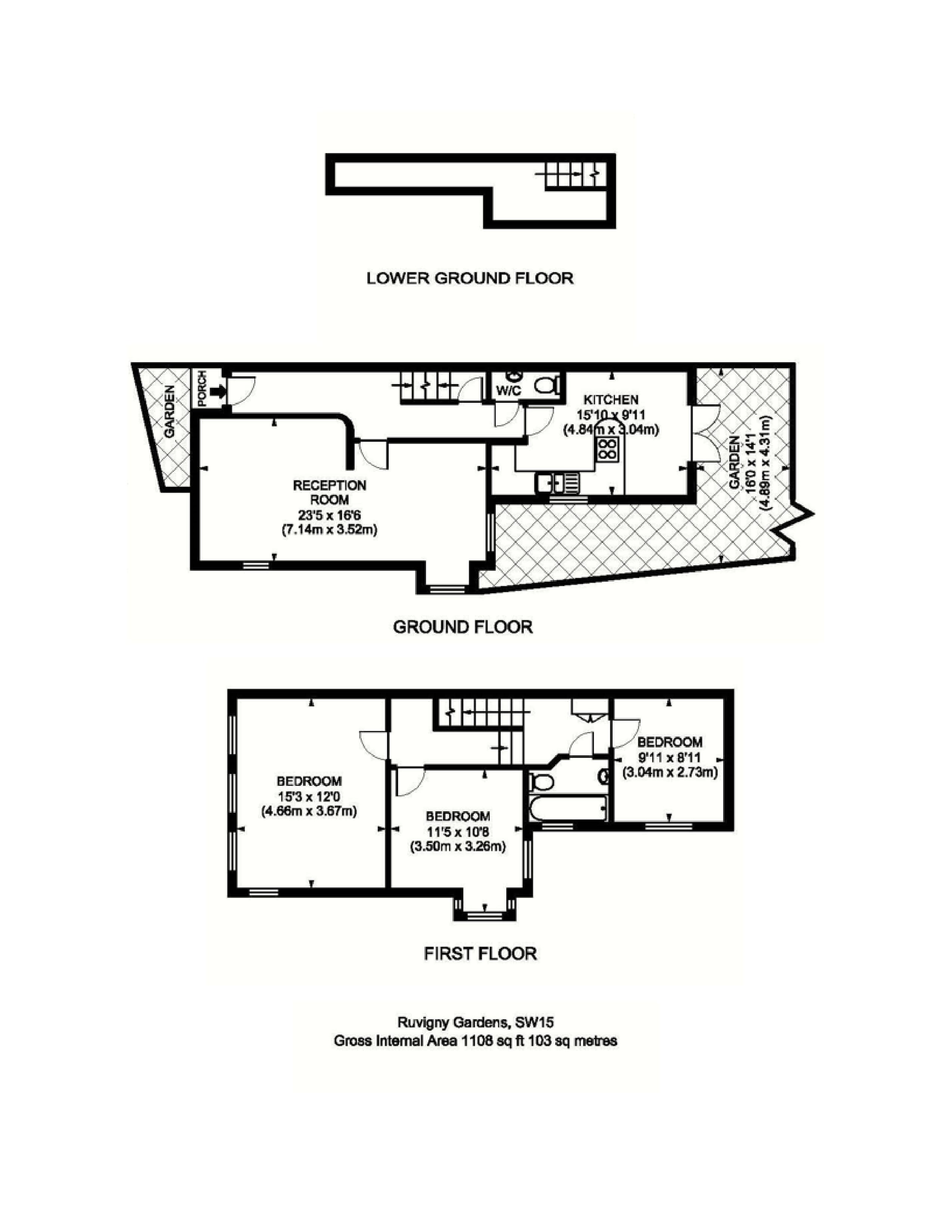 28, Ruvigny Gardens, Putney floorplan
