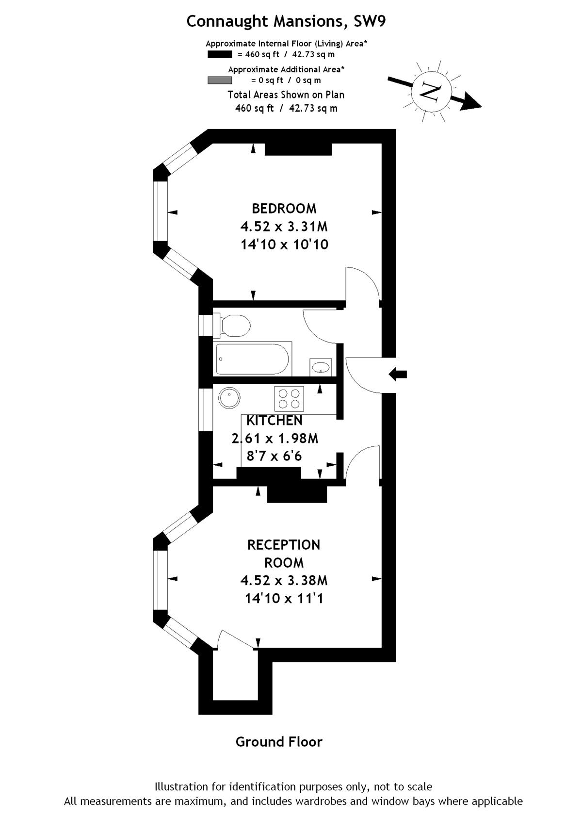 1 Bedrooms Flat to rent in Coldharbour Lane, London SW9