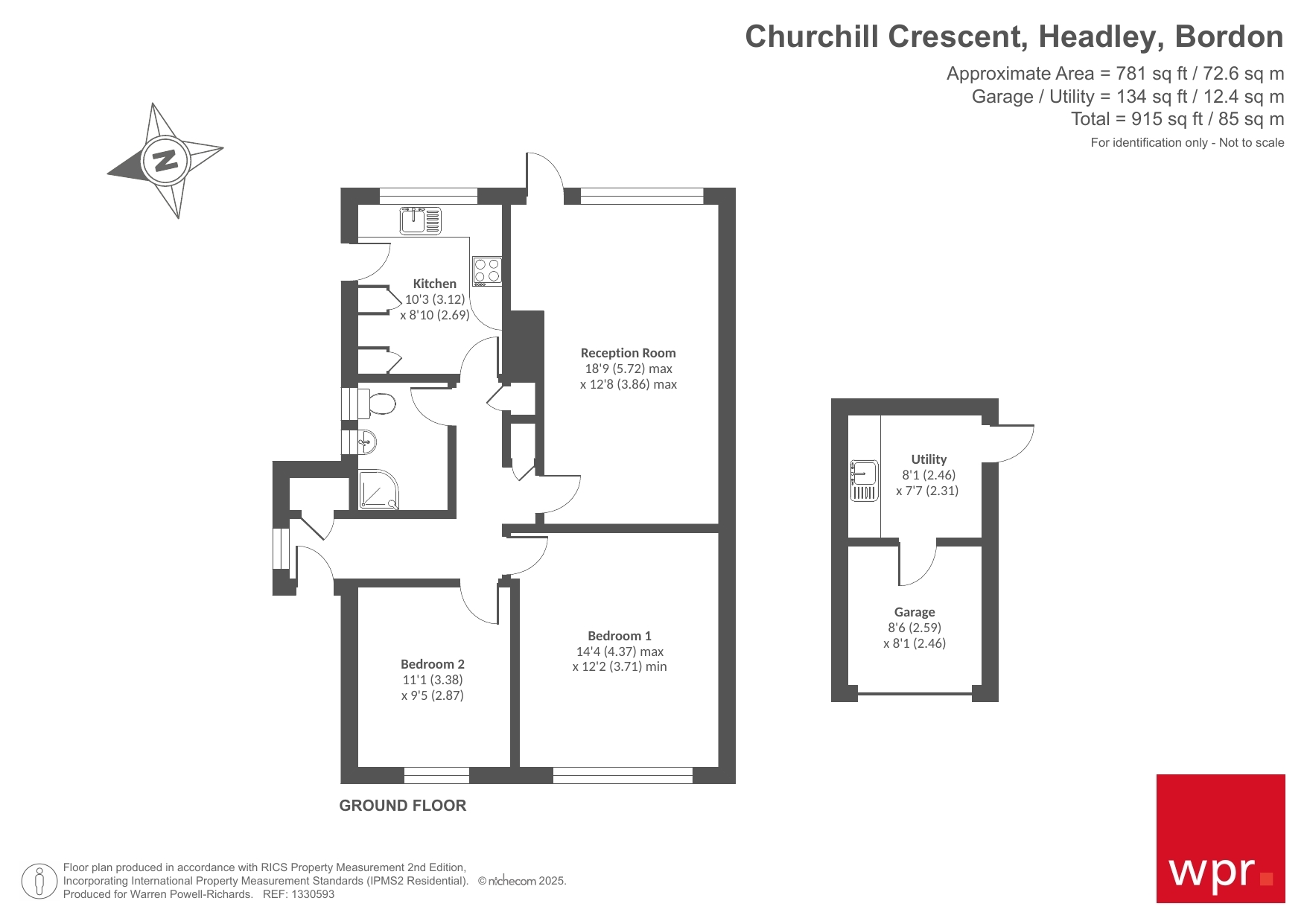 12, Churchill Crescent, Headley floorplan
