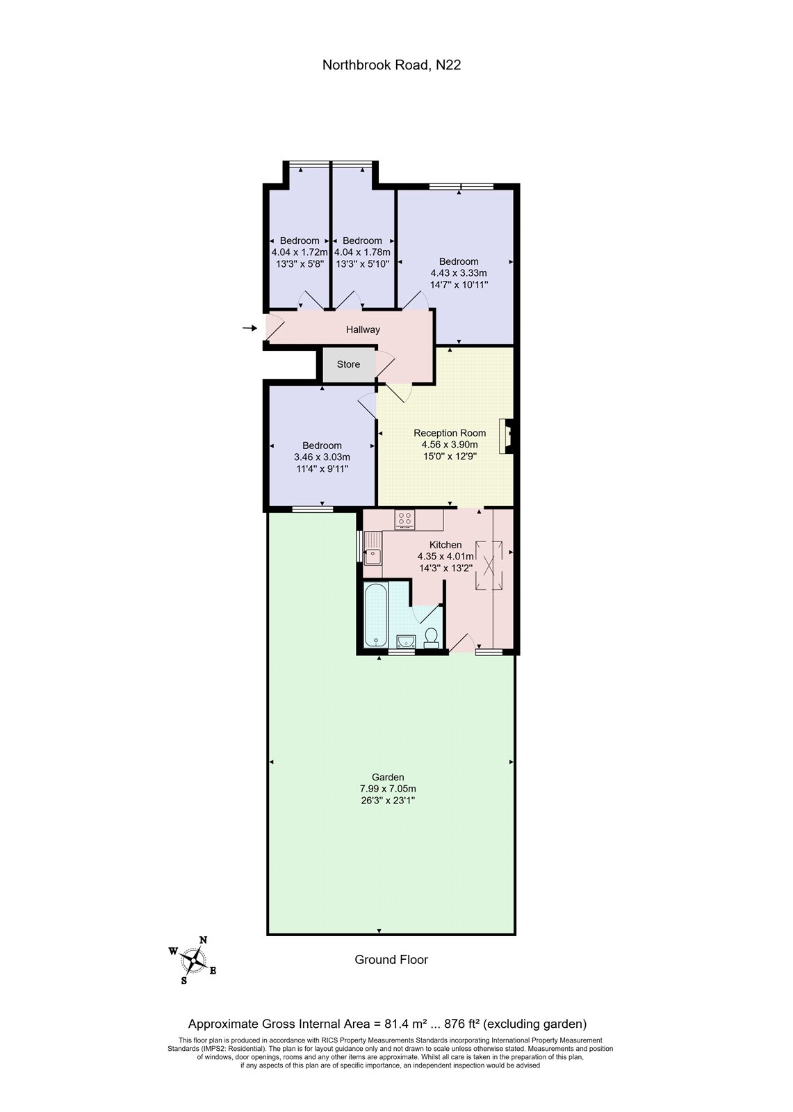 20, Northbrook Road, London floorplan