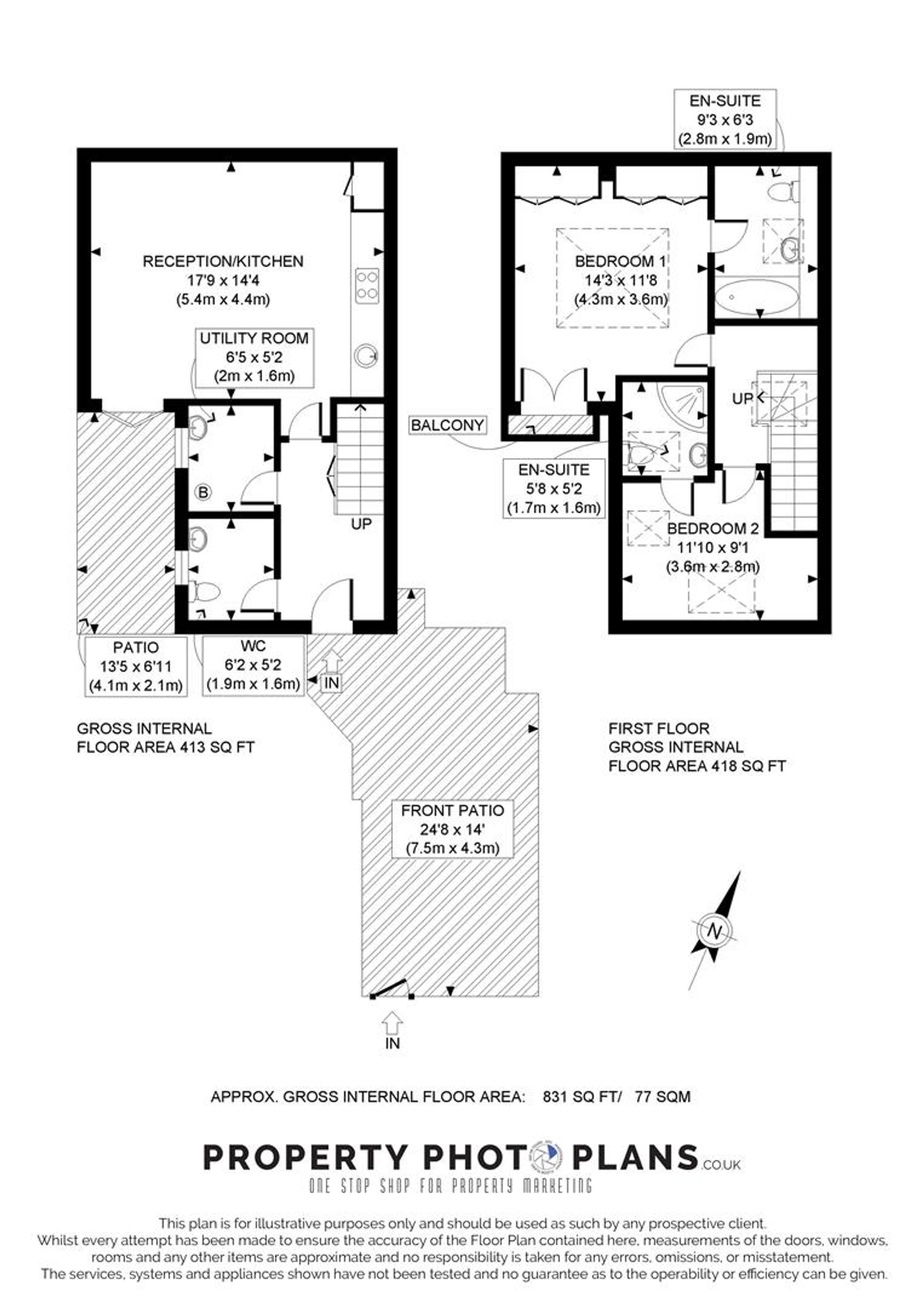 1 Latimer Road, Teddington floorplan