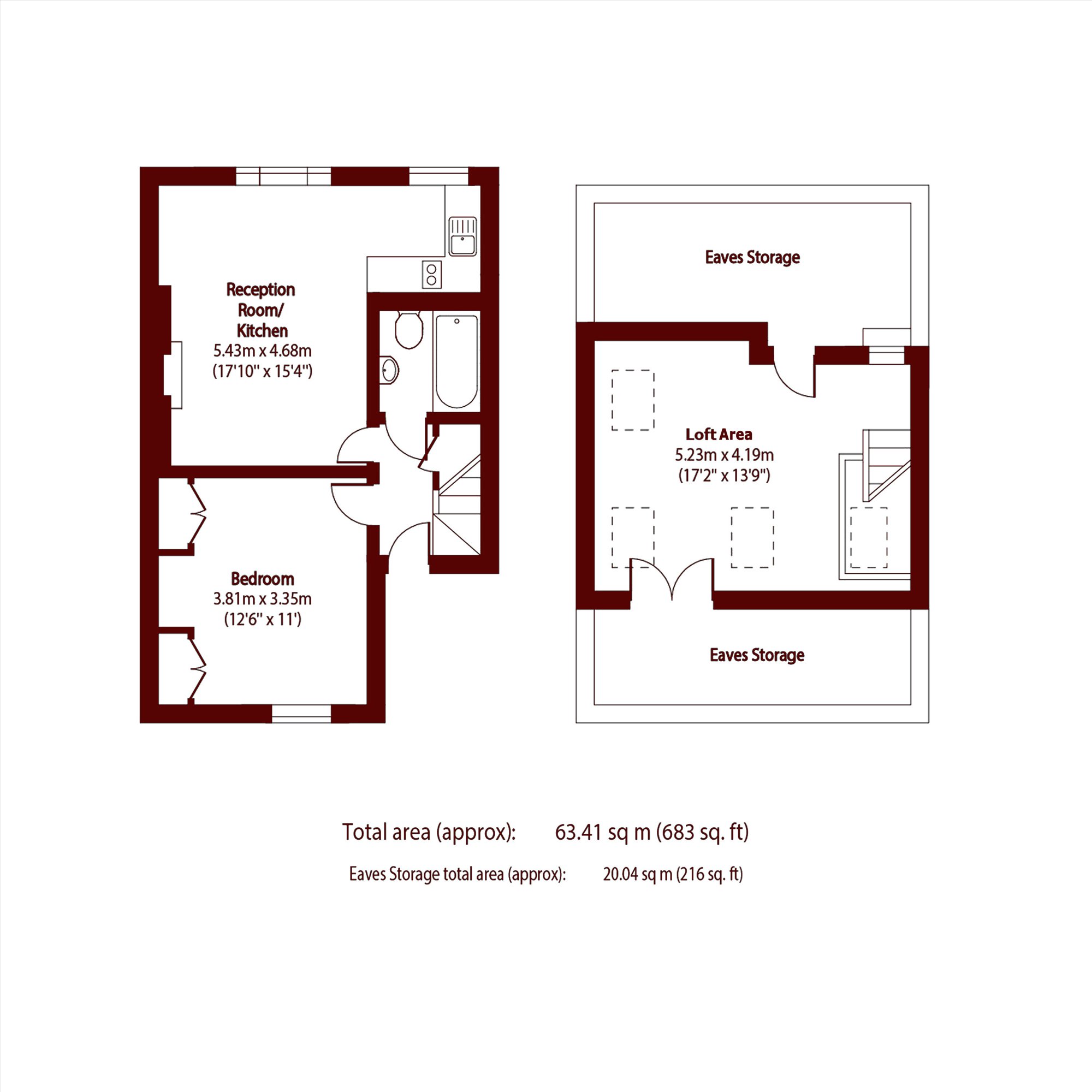 Flat 5, 40, St James's Gardens, London floorplan